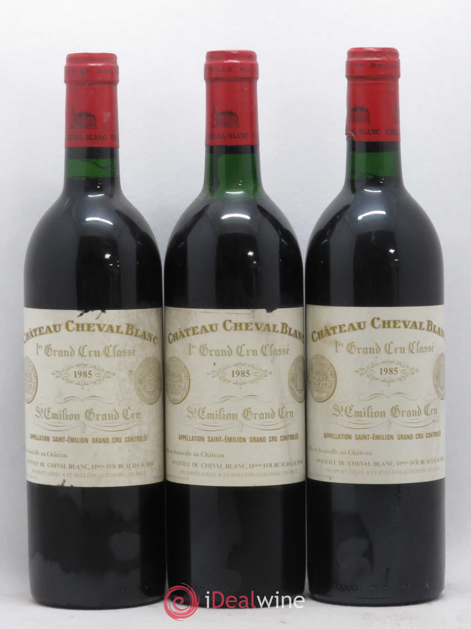Château Cheval Blanc 1er Grand Cru Classé A 1985 - Lot de 3 bouteilles - 0