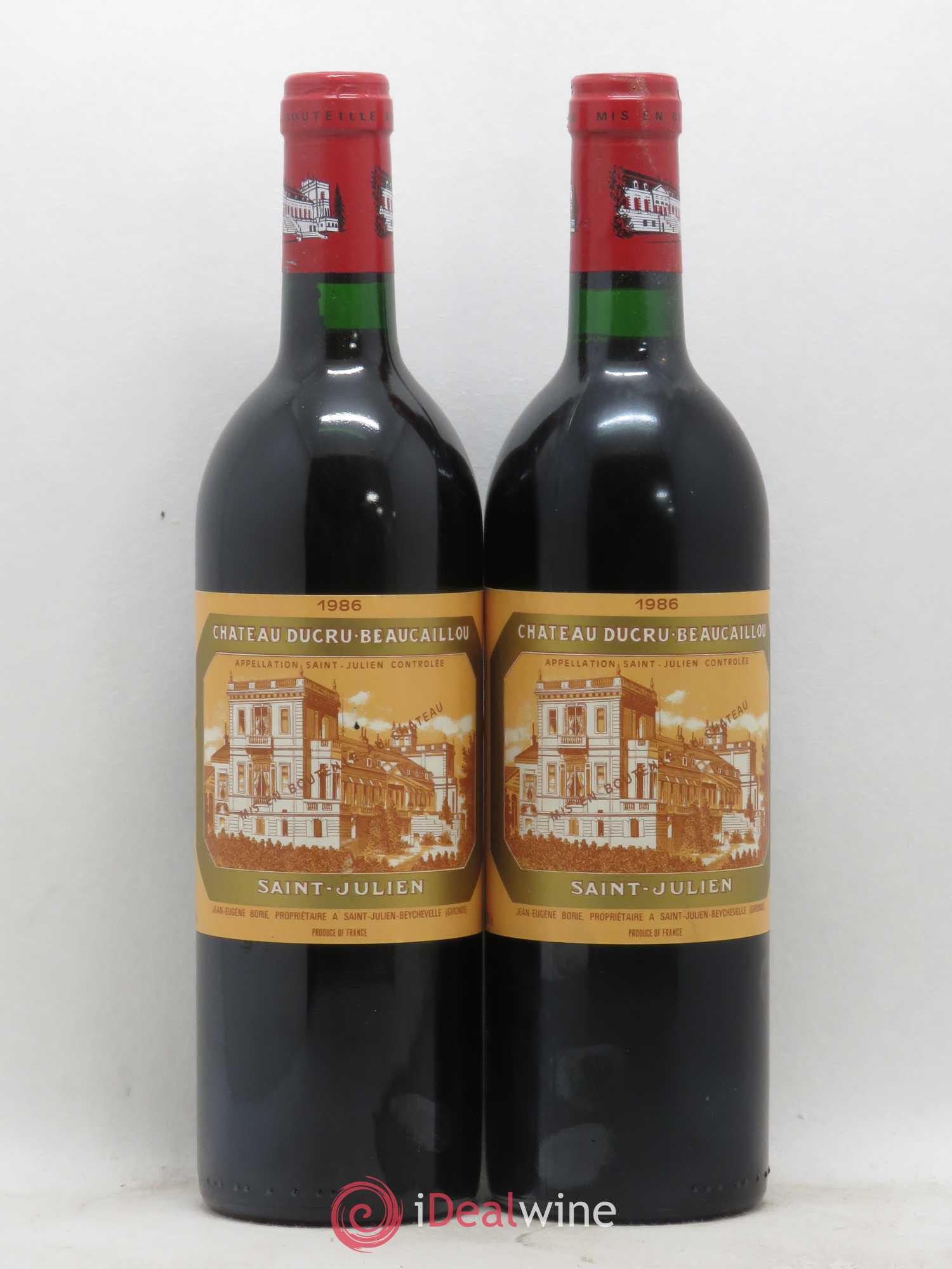 Château Ducru Beaucaillou 2ème Grand Cru Classé 1986 - Lot de 2 bouteilles - 0