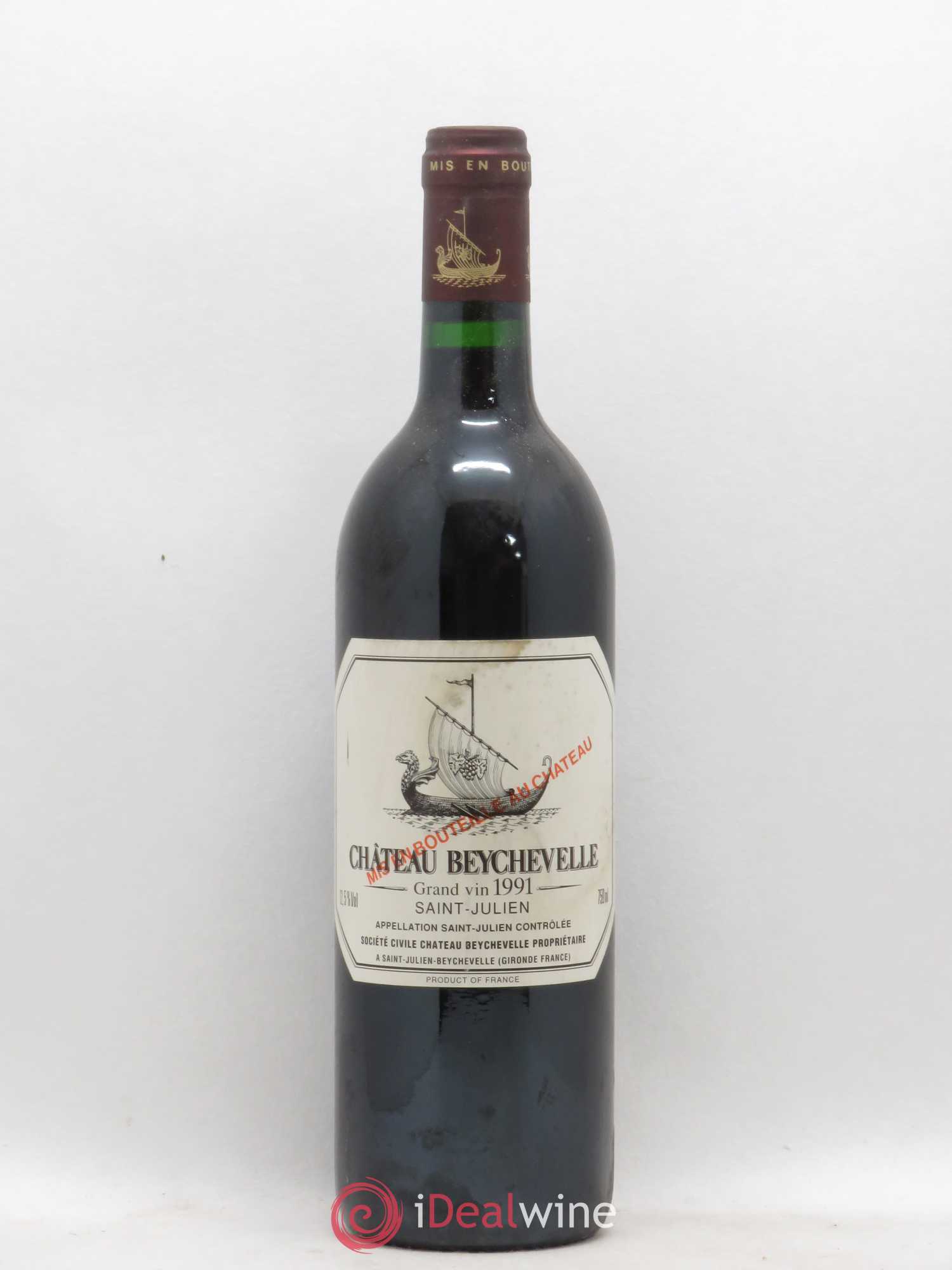 Château Beychevelle 4ème Grand Cru Classé 1991 - Lot de 1 bouteille - 0