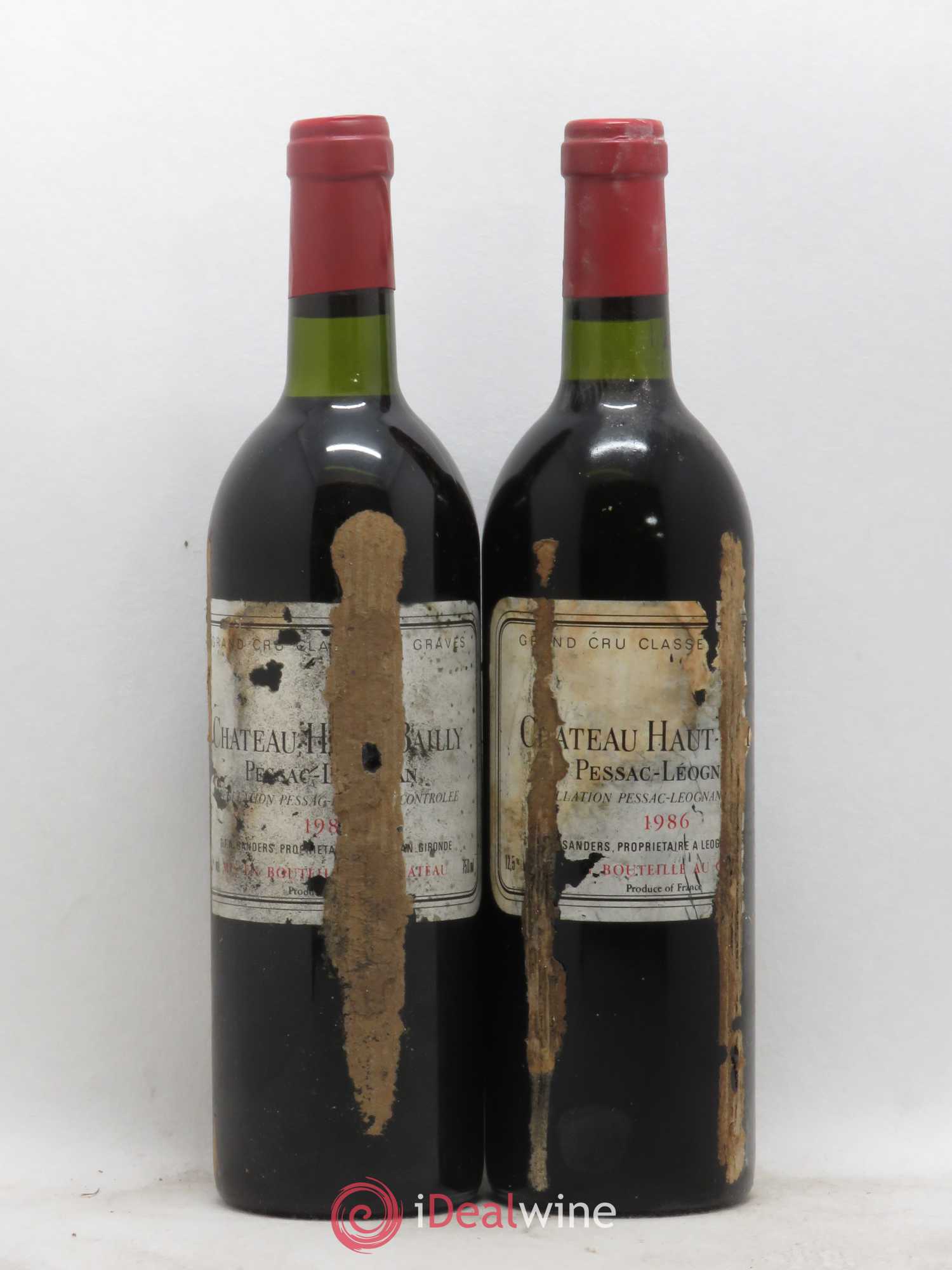 Château Haut-Bailly Cru Classé de Graves 1986 - Lot de 2 bouteilles - 0