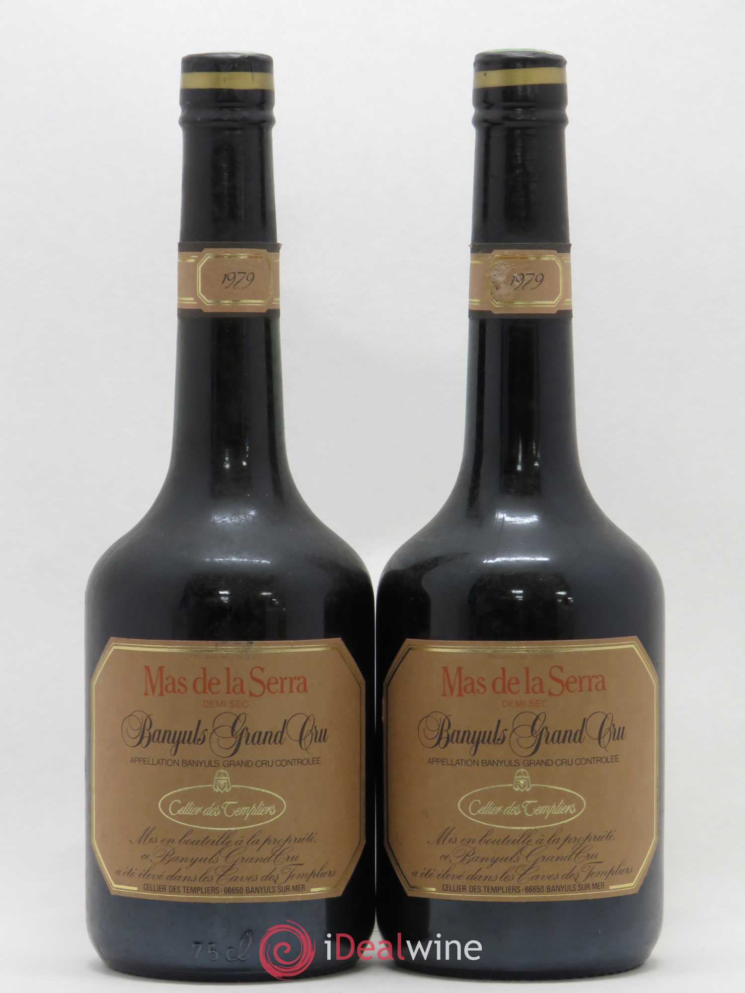 Banyuls Mas de la Serra demi-sec Cellier des Templiers Grand Cru 1979 - Posten von 2 Flaschen - 0