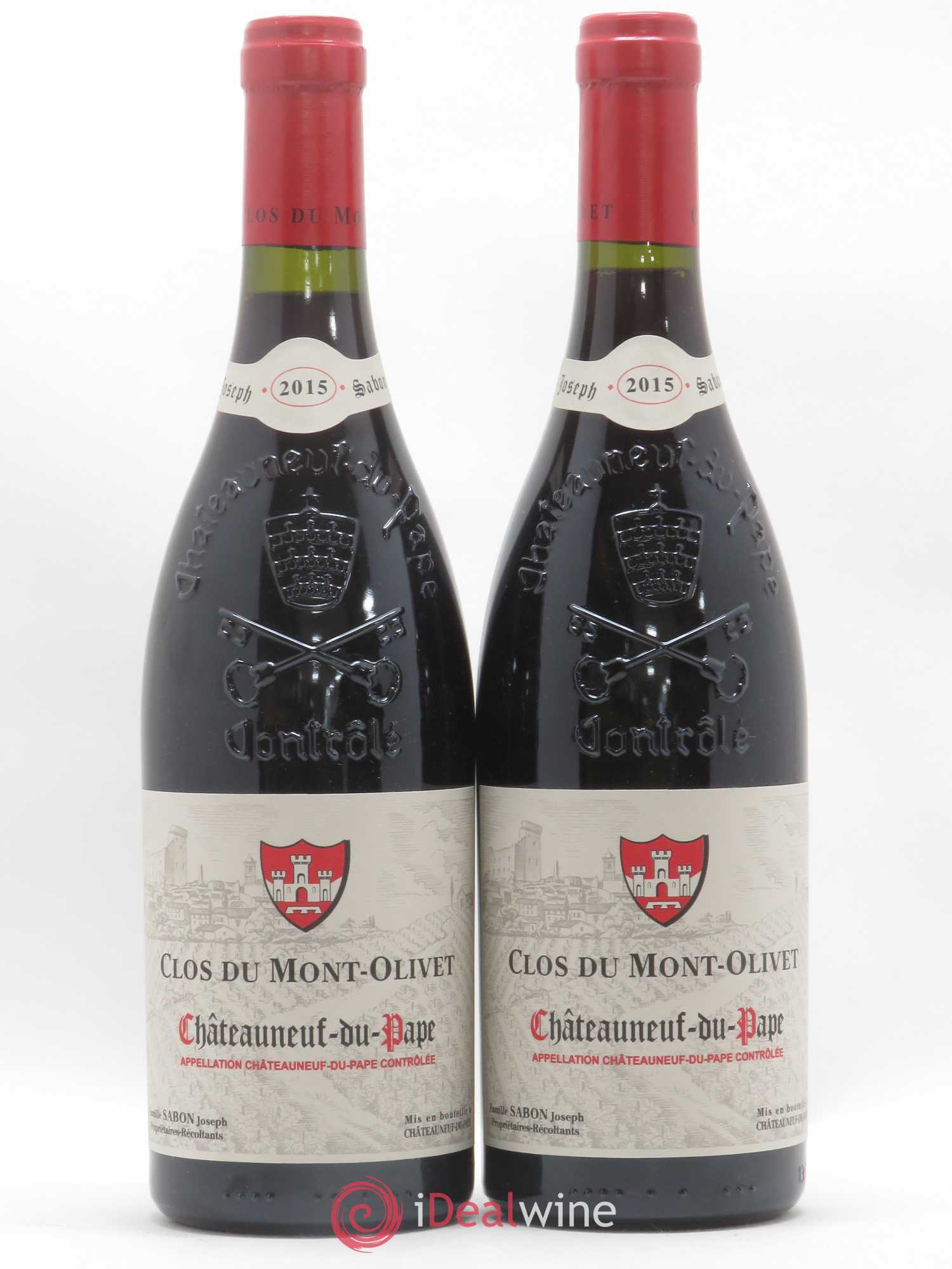 Châteauneuf-du-Pape Clos du Mont-Olivet 2015 - Lot de 2 bouteilles - 0