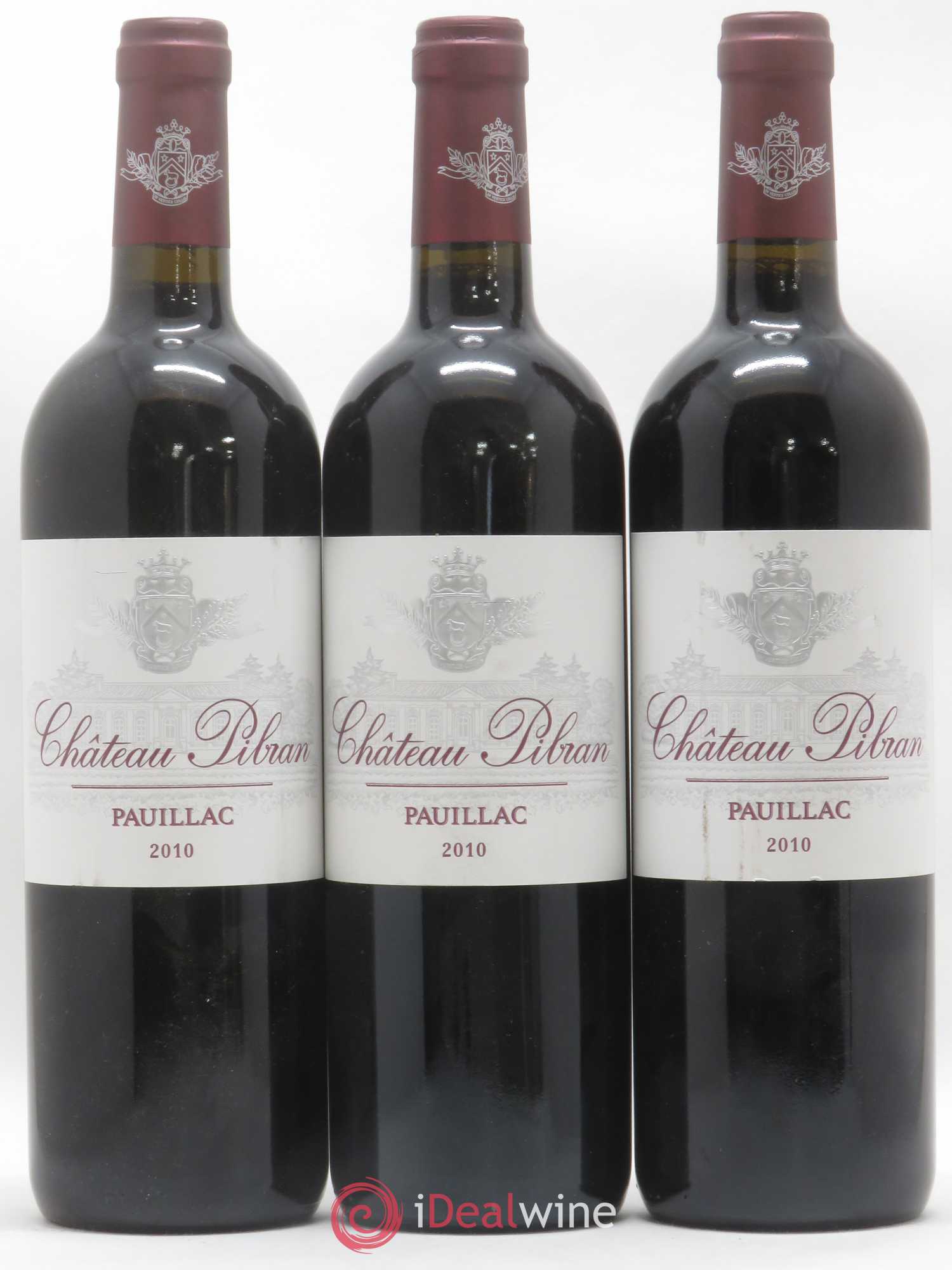 Château Pibran 2010 - Lot de 3 bouteilles - 0