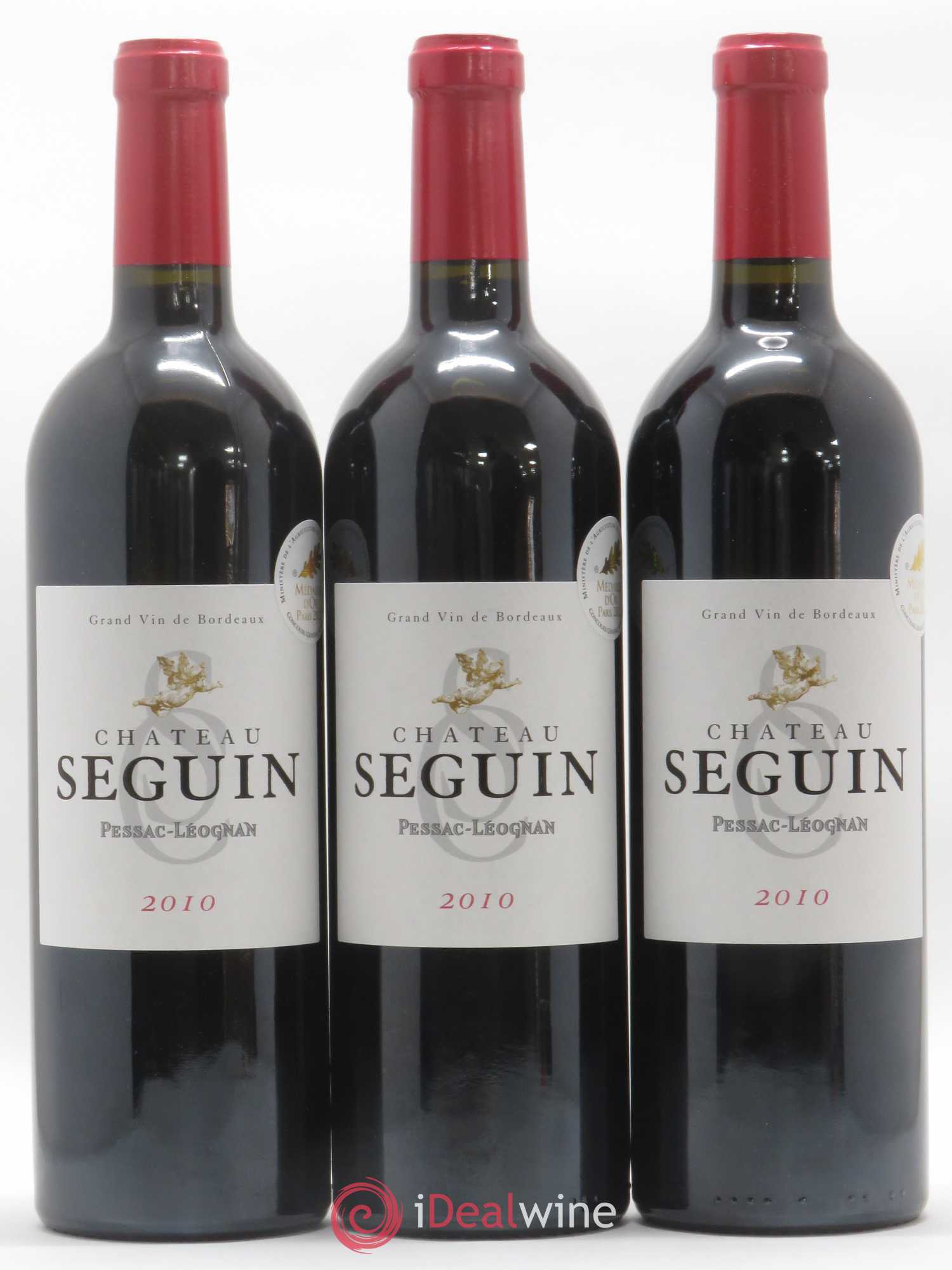 Pessac-Léognan Château Seguin (sans prix de réserve) 2010 - Posten von 6 Flaschen - 2