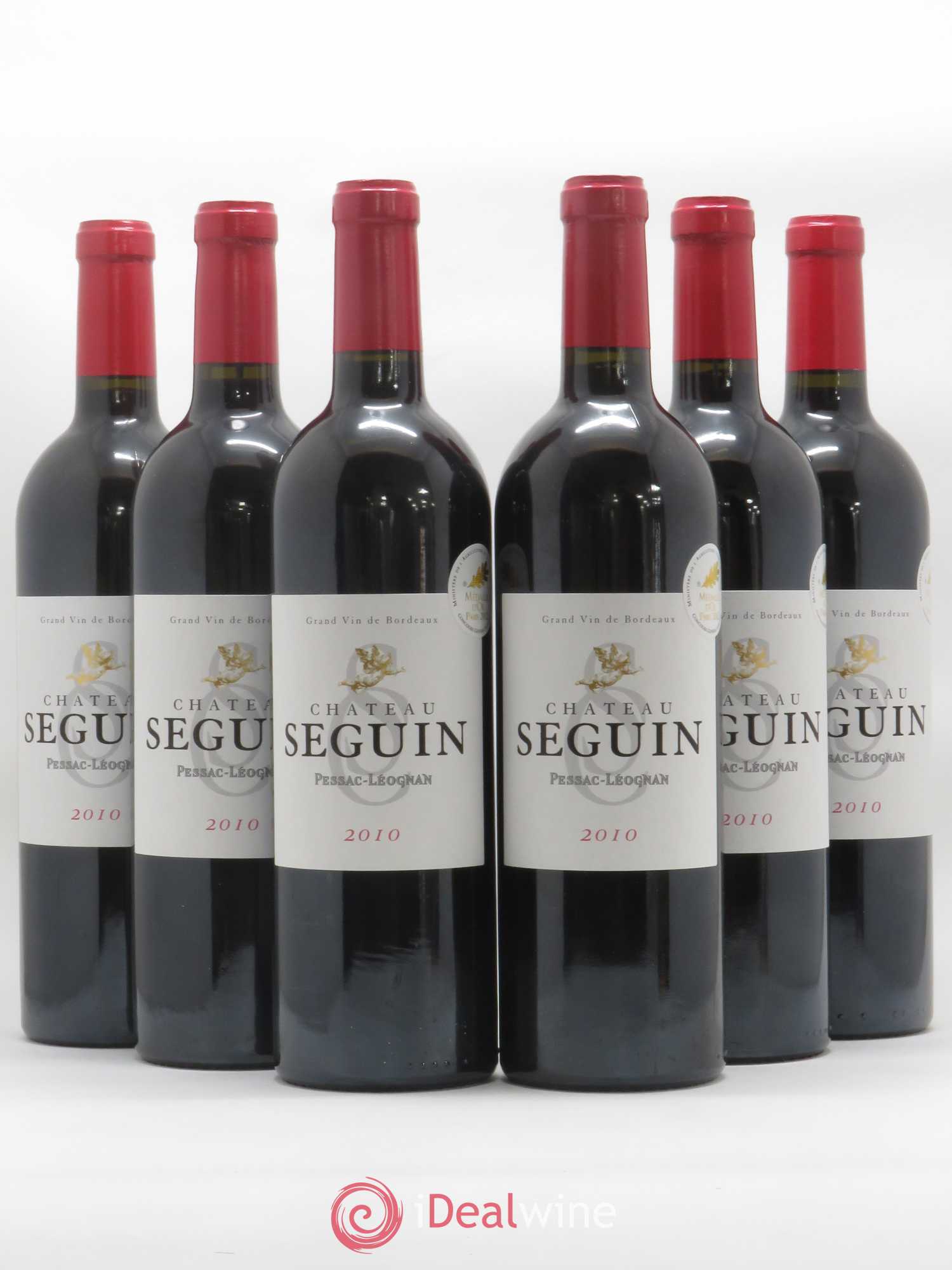 Pessac-Léognan Château Seguin (sans prix de réserve) 2010 - Posten von 6 Flaschen - 0