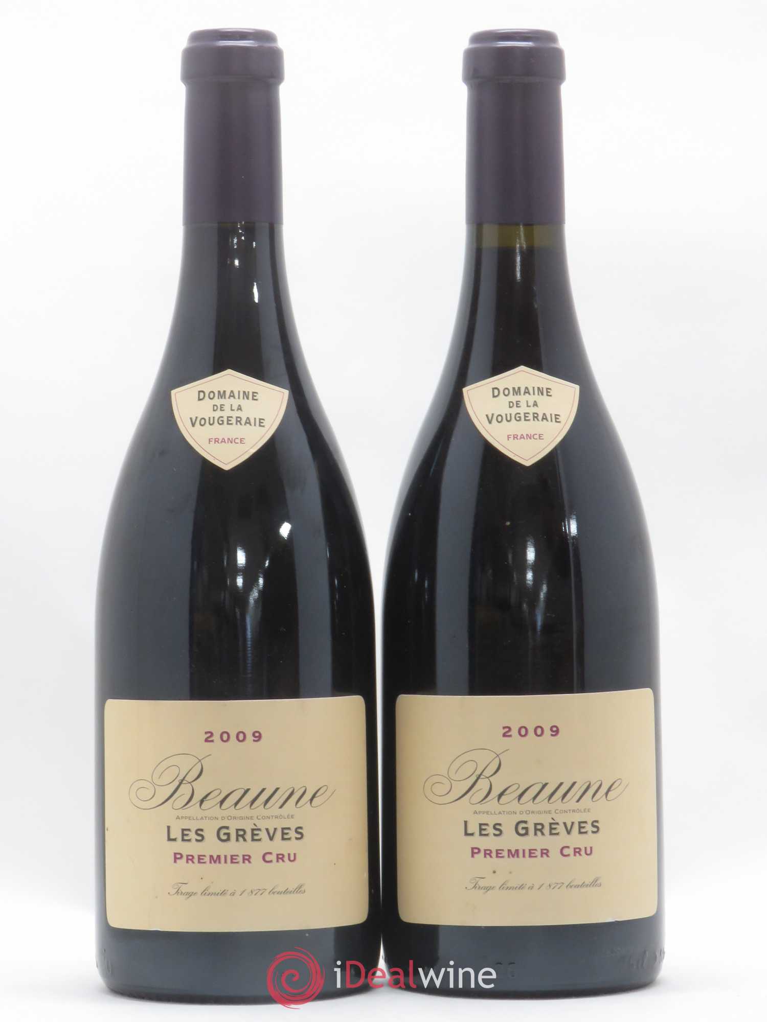 Beaune 1er Cru Les Greves Domaine de La Vougeraie 2009 - Posten von 2 Flaschen - 0