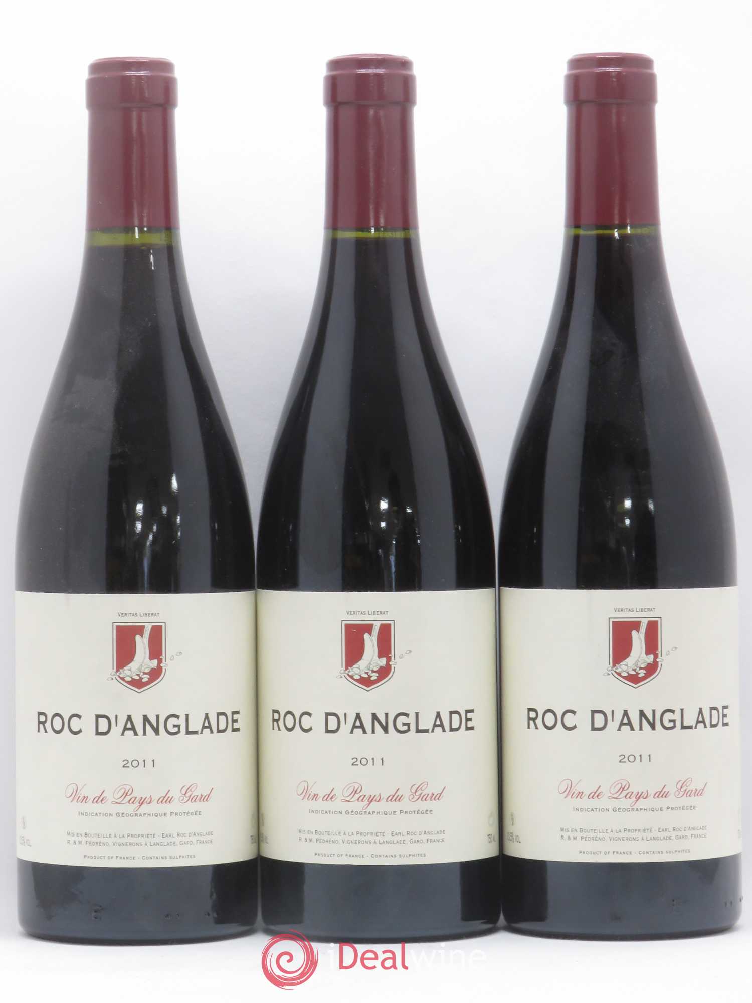 Gard Roc d'Anglade Rémy Pédréno 2011 - Lot of 3 bottles - 0