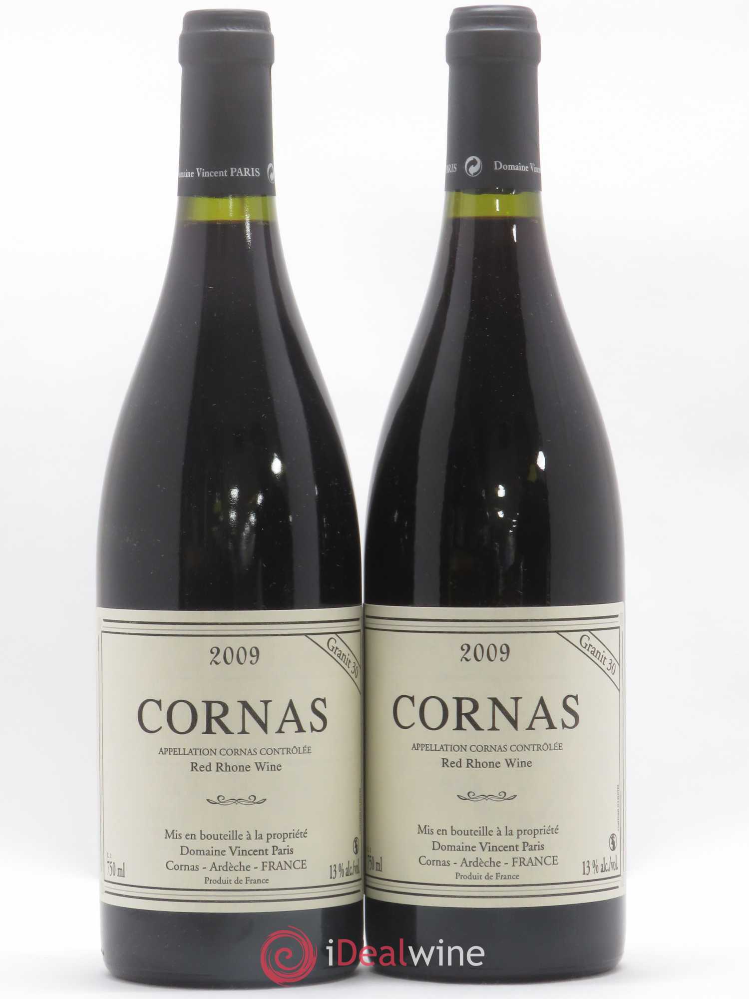 Cornas Granit 30 Vincent Paris 2009 - Lot de 2 bouteilles - 0