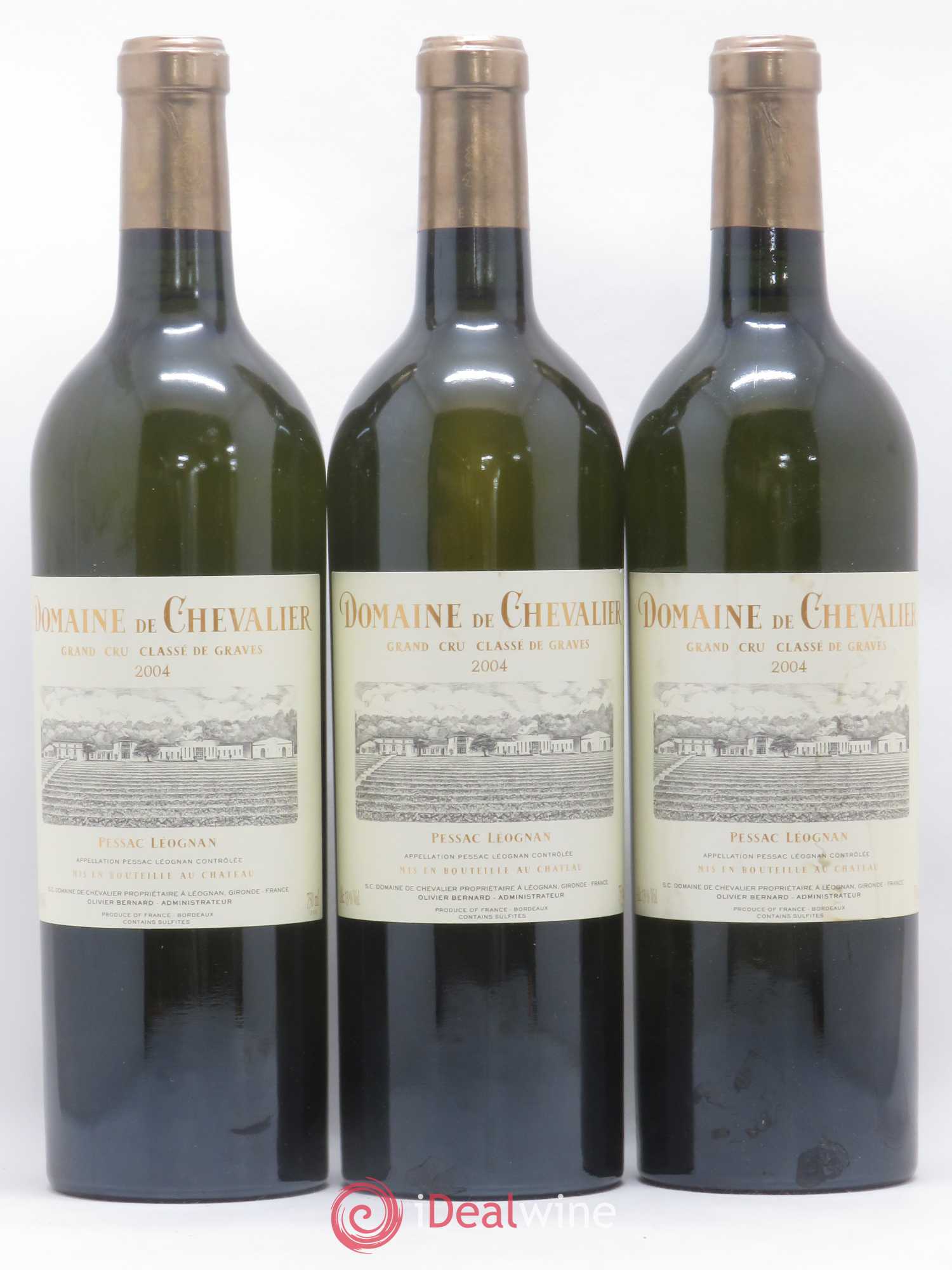 Domaine de Chevalier Cru Classé de Graves 2004 - Lot de 3 bouteilles - 0