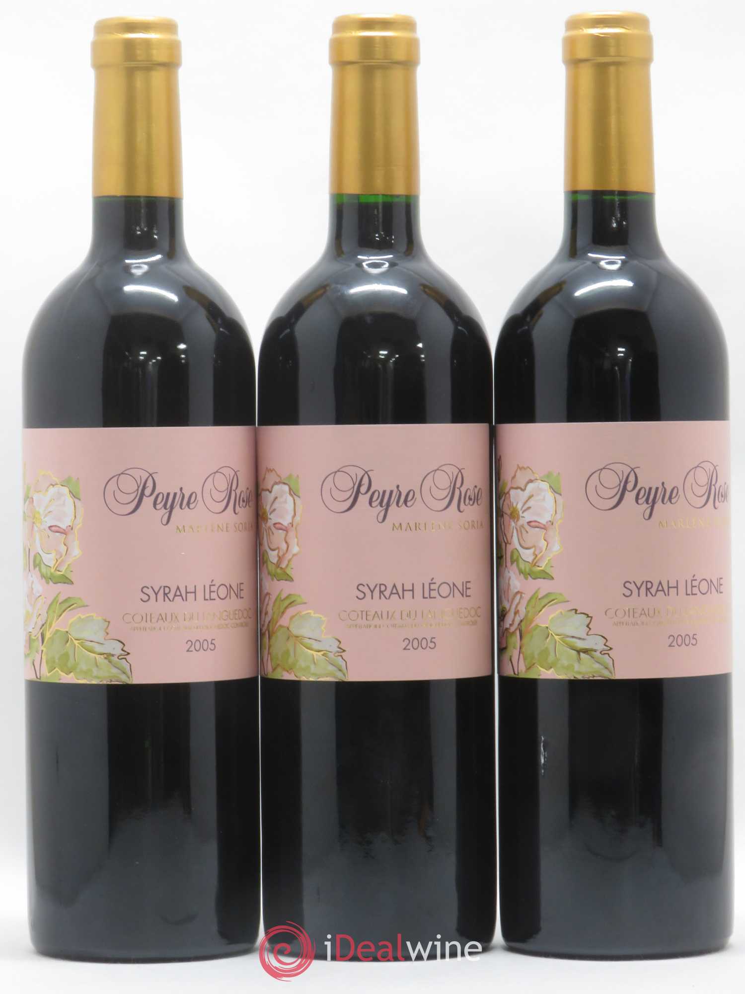 Coteaux du Languedoc Domaine Peyre Rose Belle Léone (anciennement Syrah Léone) Marlène Soria 2005 - Lot de 3 bouteilles - 0