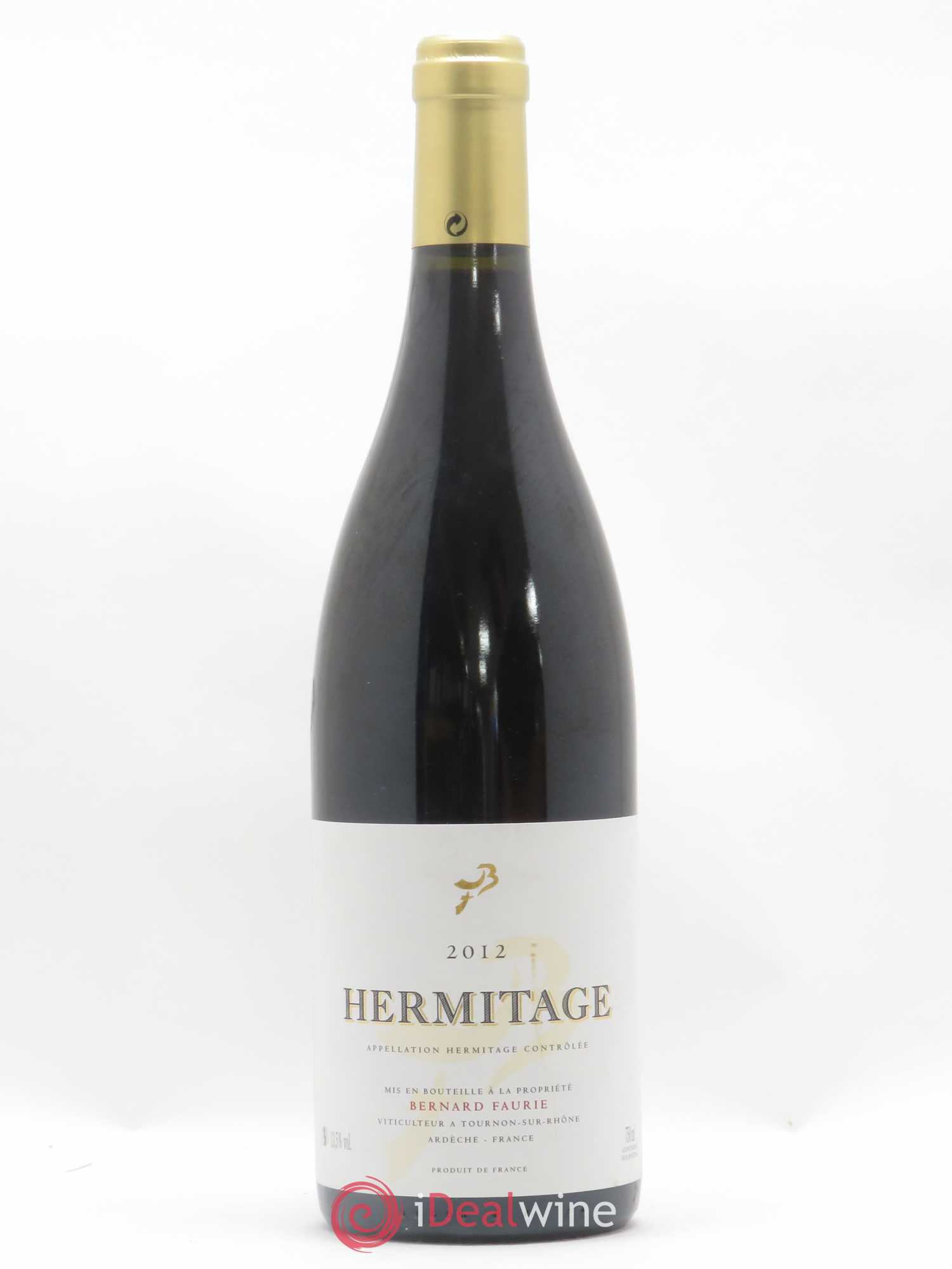 Hermitage Bessards Méal (capsule dorée) Bernard Faurie 2012 - Lot de 1 bouteille - 0