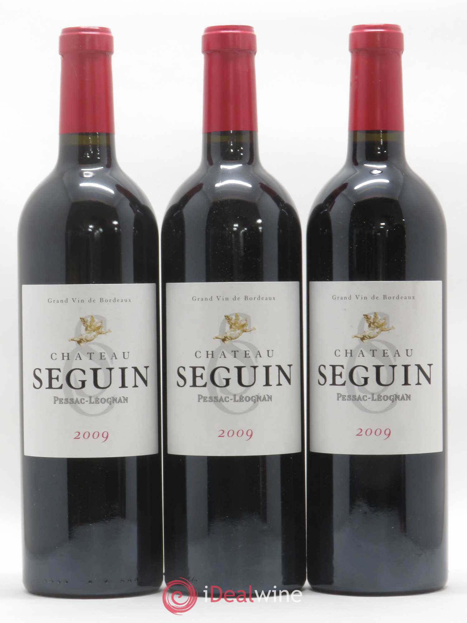 Pessac-Léognan Château Seguin (sans prix de réserve) 2009 - Posten von 3 Flaschen - 0