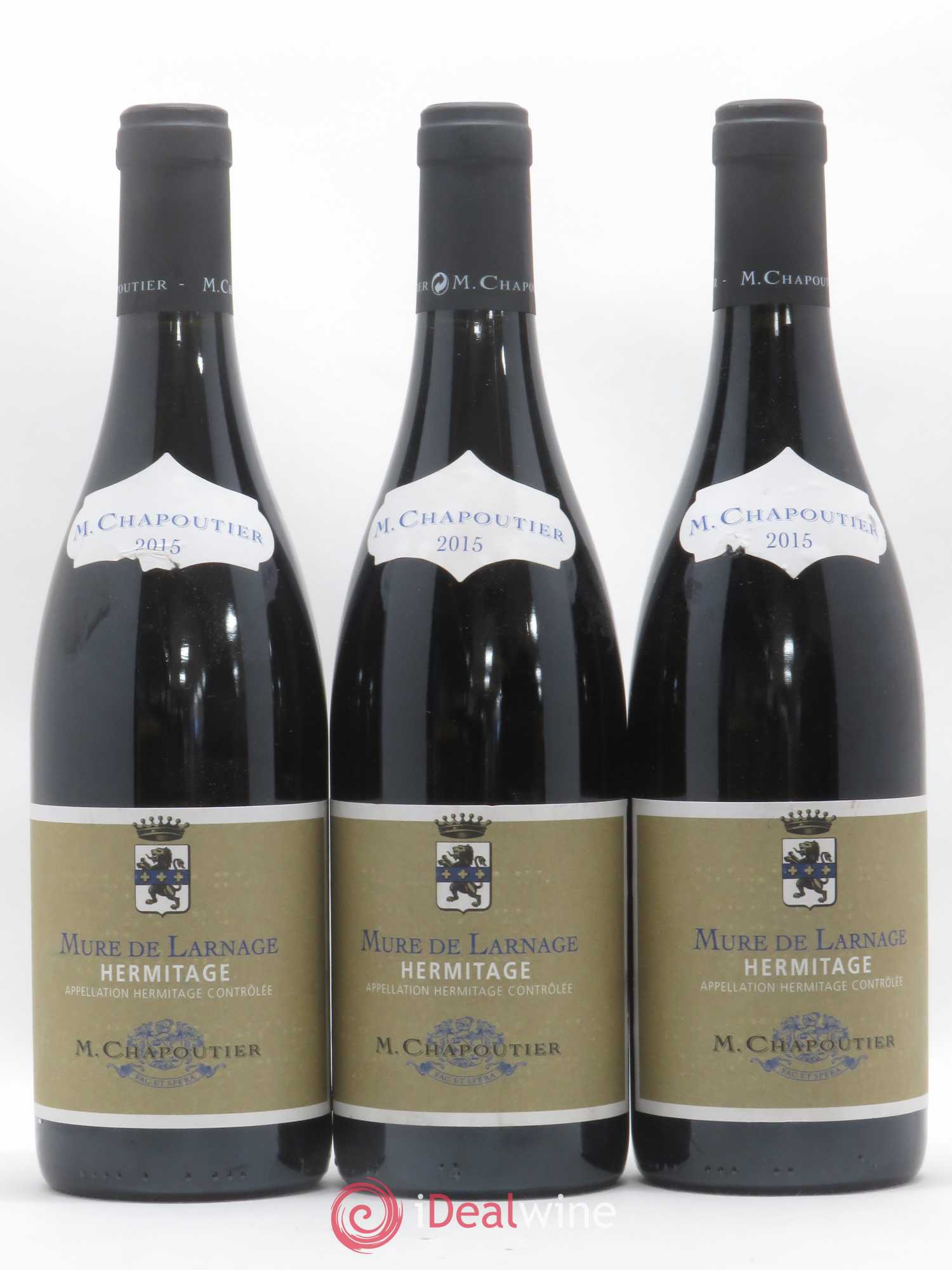 Hermitage Chapoutier Mure de Larnage 2015 - Lot de 3 bouteilles - 0