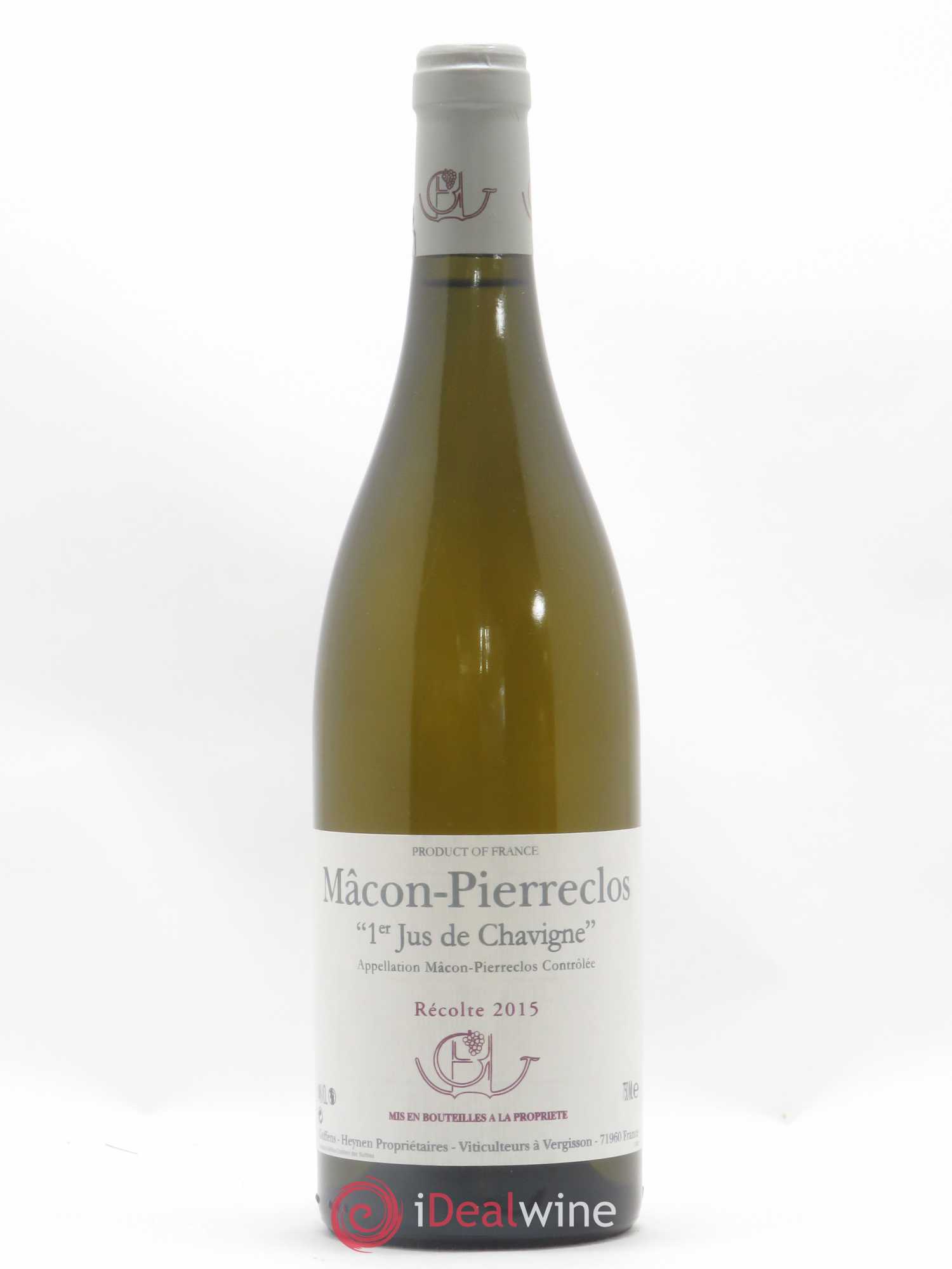 Mâcon Pierreclos 1er Jus de Chavigne Guffens-Heynen 2015 - Lot de 1 bouteille - 0