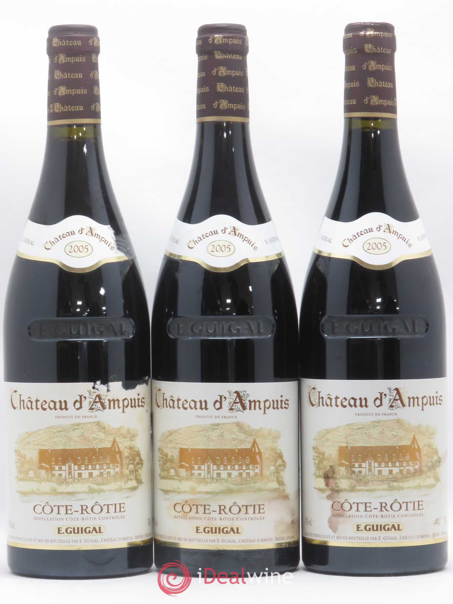 Côte-Rôtie Château d'Ampuis Guigal 2005 - Lot de 3 bouteilles - 0