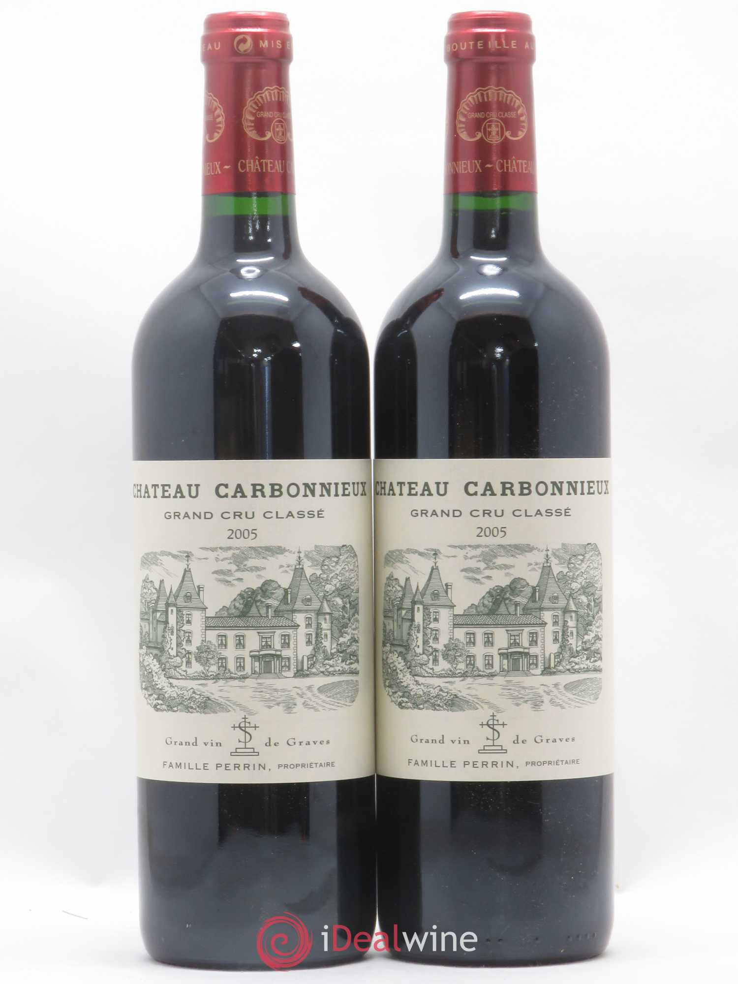 Château Carbonnieux Cru Classé de Graves 2005 - Lot de 2 bouteilles - 0