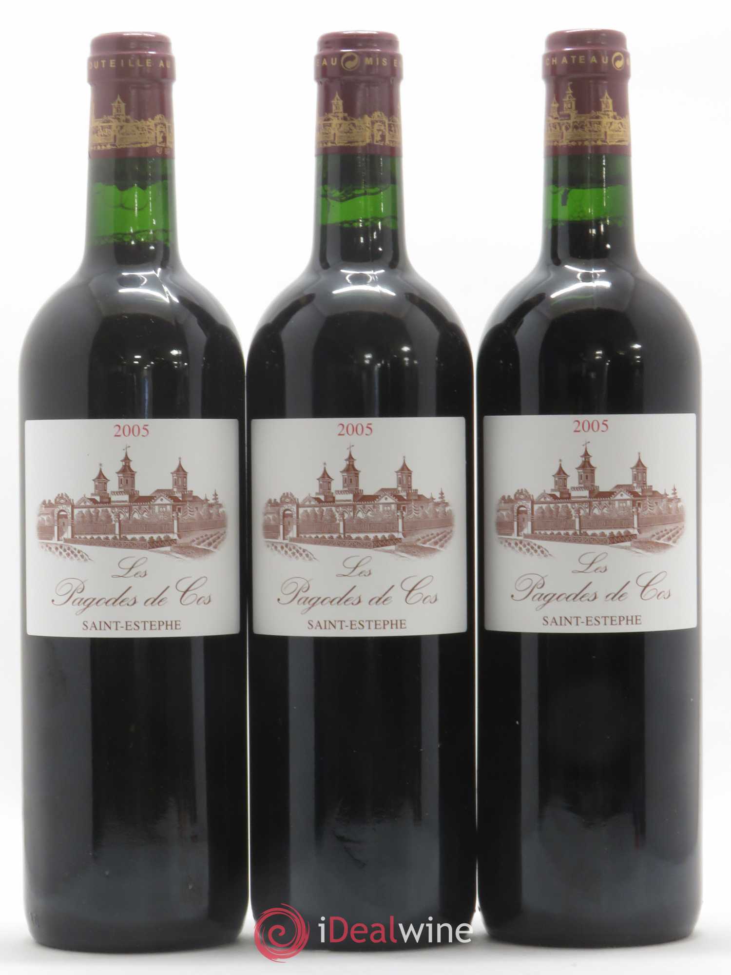 Les Pagodes de Cos Second Vin 2005 - Lot of 3 bottles - 0