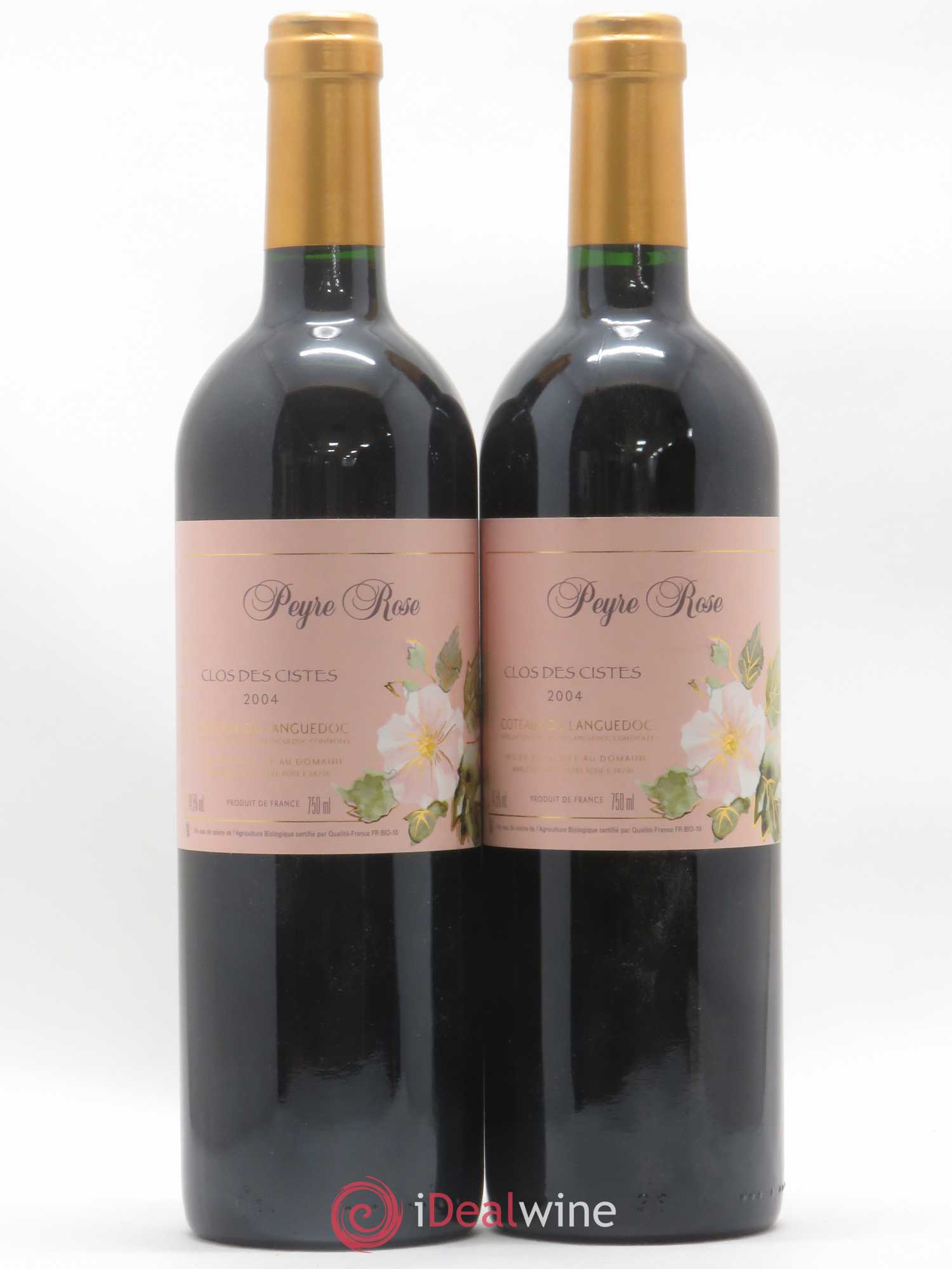 Vin de France (anciennement Coteaux du Languedoc) Domaine Peyre Rose Les Cistes Marlène Soria 2004 - Lot de 2 bouteilles - 0