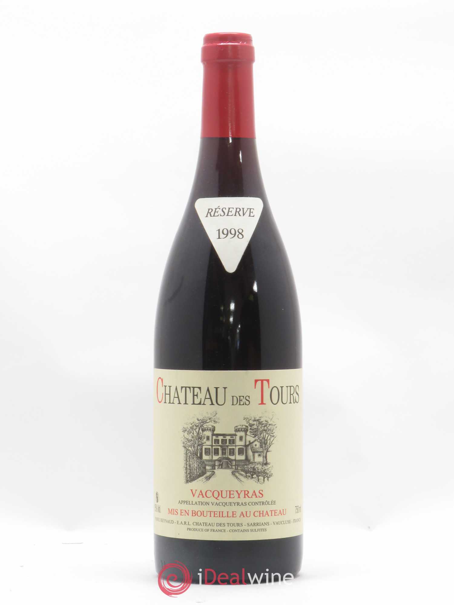 Vacqueyras Château des Tours Emmanuel Reynaud 1998 - Lot de 1 bouteille - 0