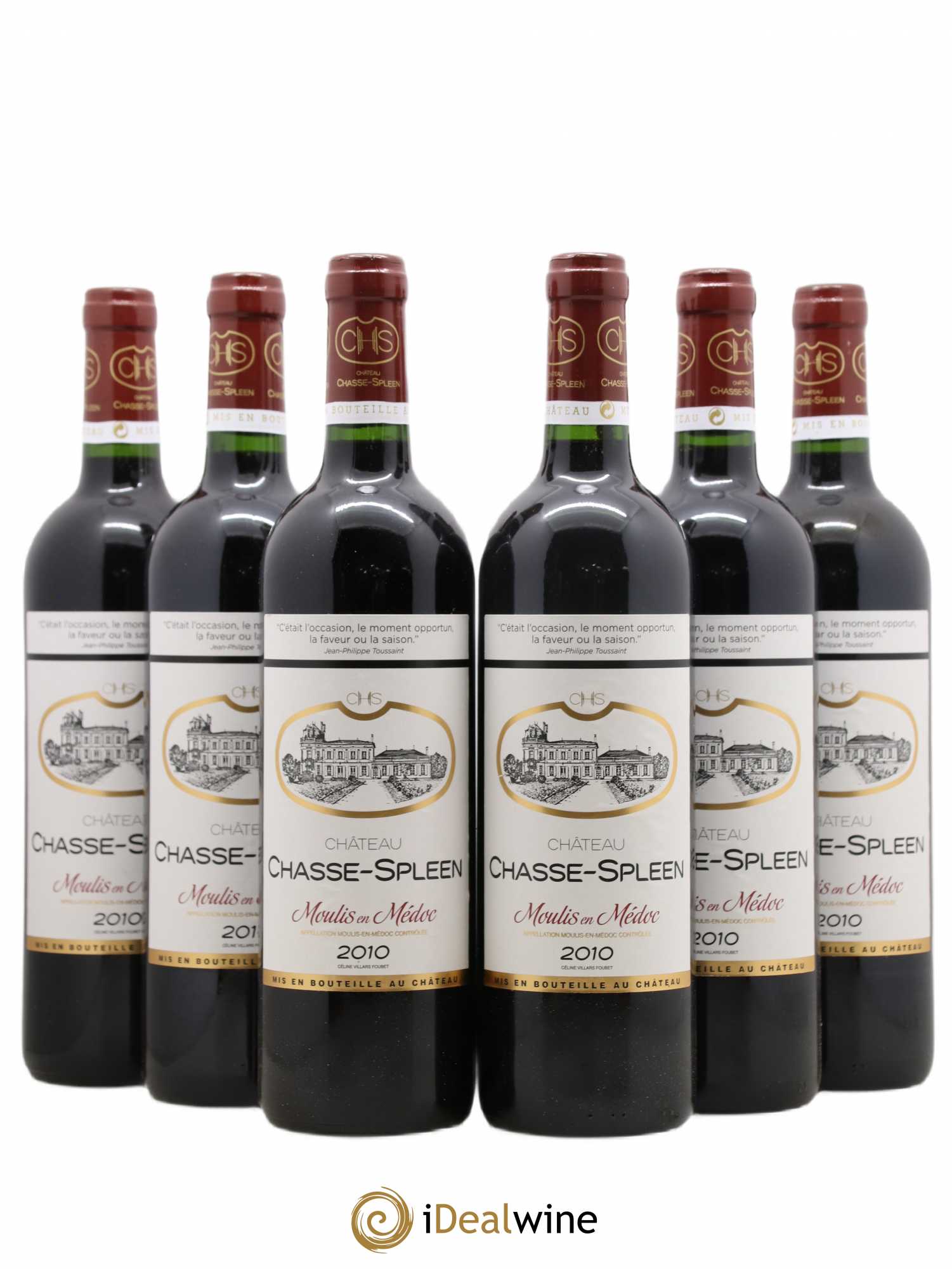 Château Chasse Spleen 2010 - Lot de 6 bouteilles - 0