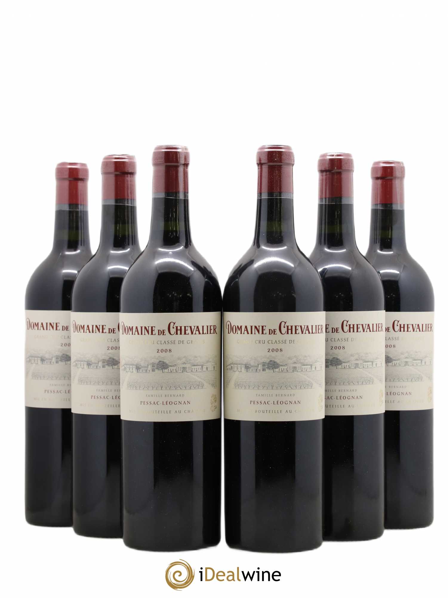 Domaine de Chevalier Cru Classé de Graves 2008 - Lot de 6 bouteilles - 0