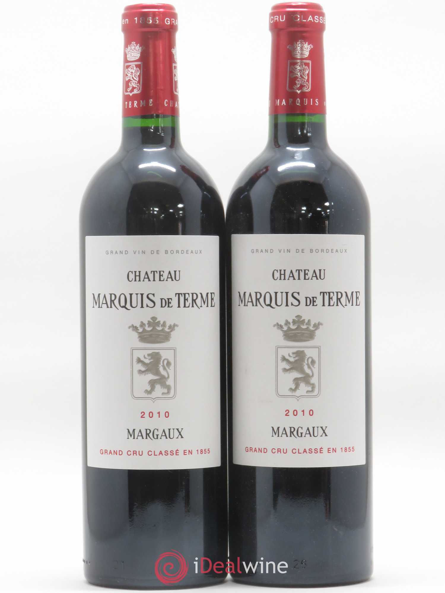 Château Marquis de Terme 4ème Grand Cru Classé 2010 - Lot de 2 bouteilles - 0