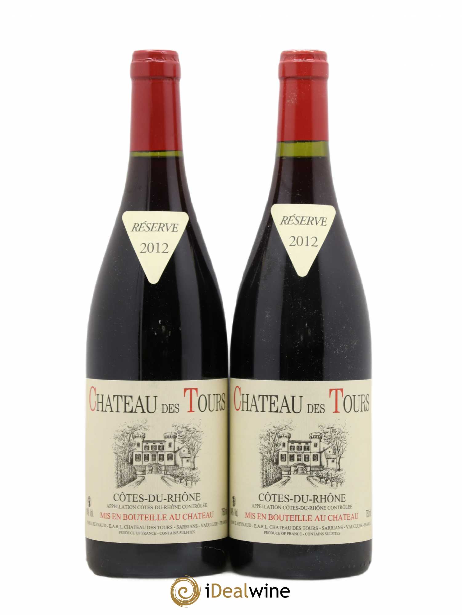 Côtes-du-Rhône Château des Tours Emmanuel Reynaud 2012 - Lot de 2 bouteilles - 0