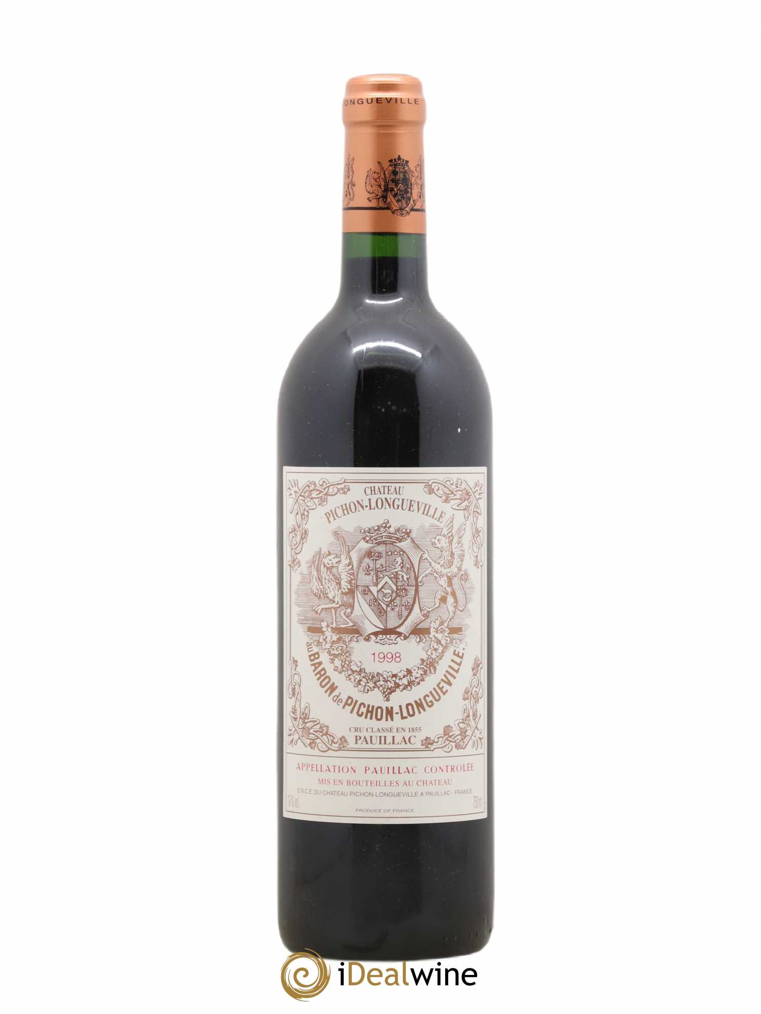 Pichon Longueville Baron 2ème Grand Cru Classé 1998 - Lot de 1 bouteille - 0