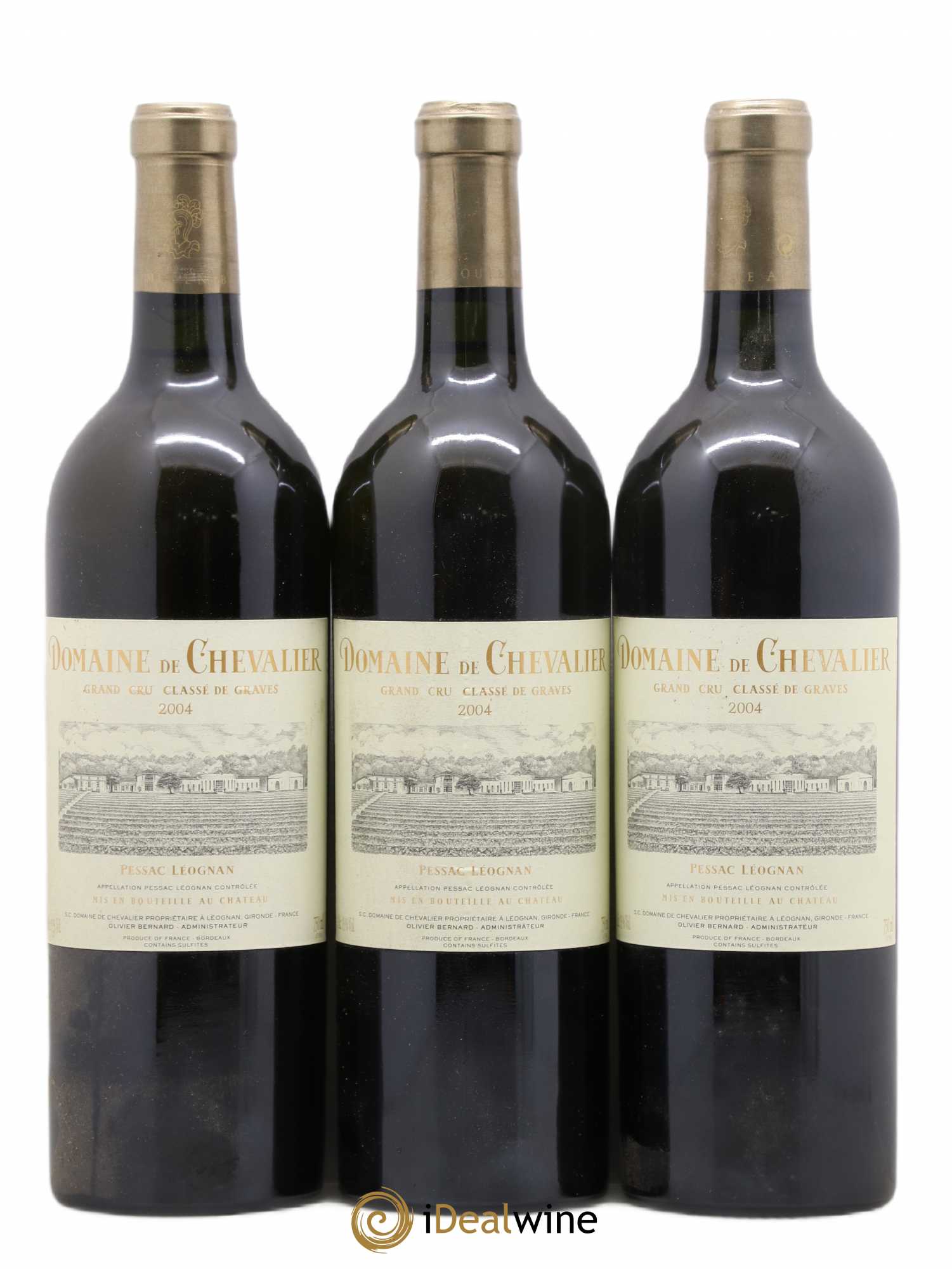 Domaine de Chevalier Cru Classé de Graves 2004 - Lot de 3 bouteilles - 0