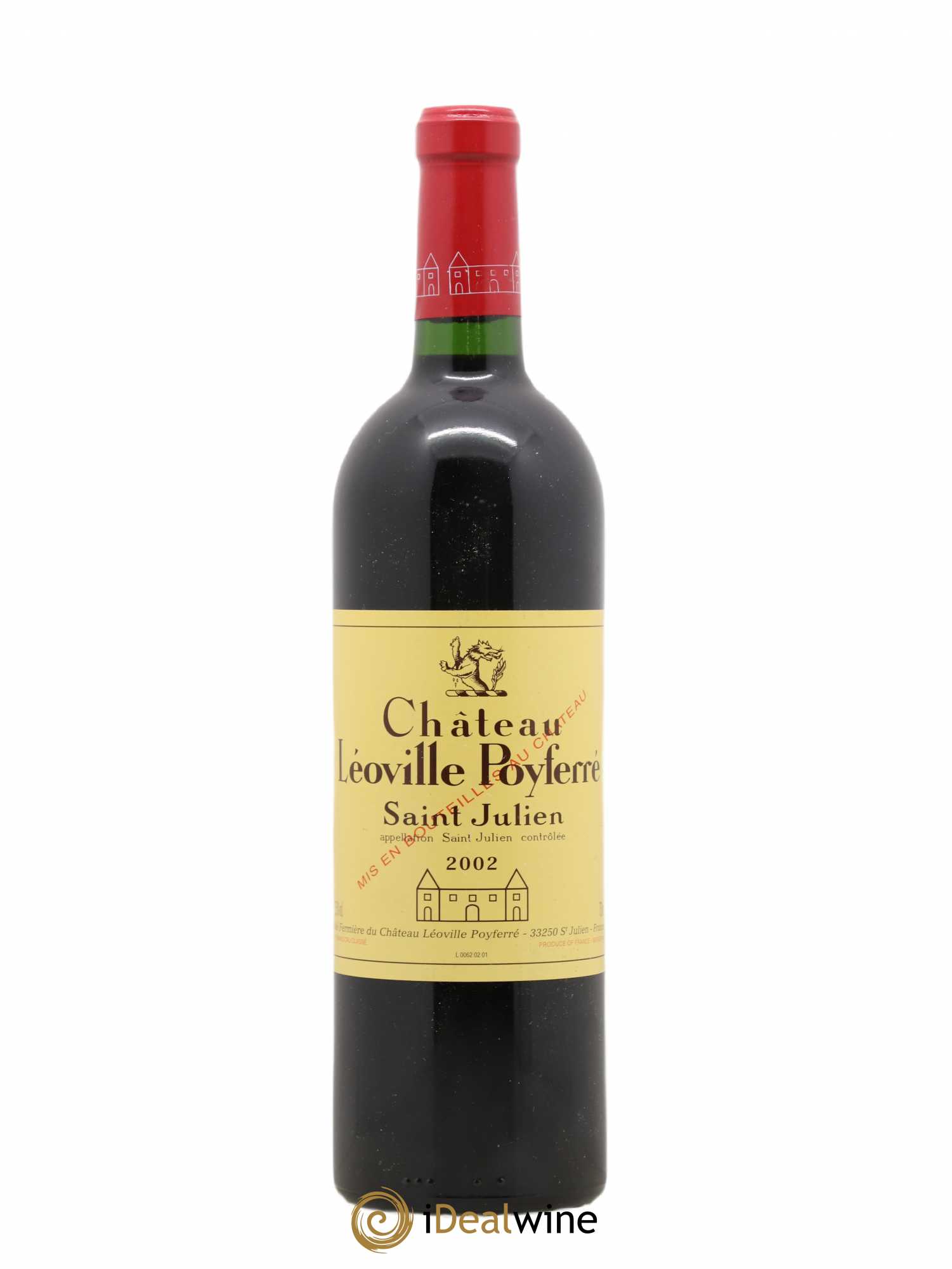 Château Léoville Poyferré 2ème Grand Cru Classé 2002 - Lot de 1 bouteille - 0
