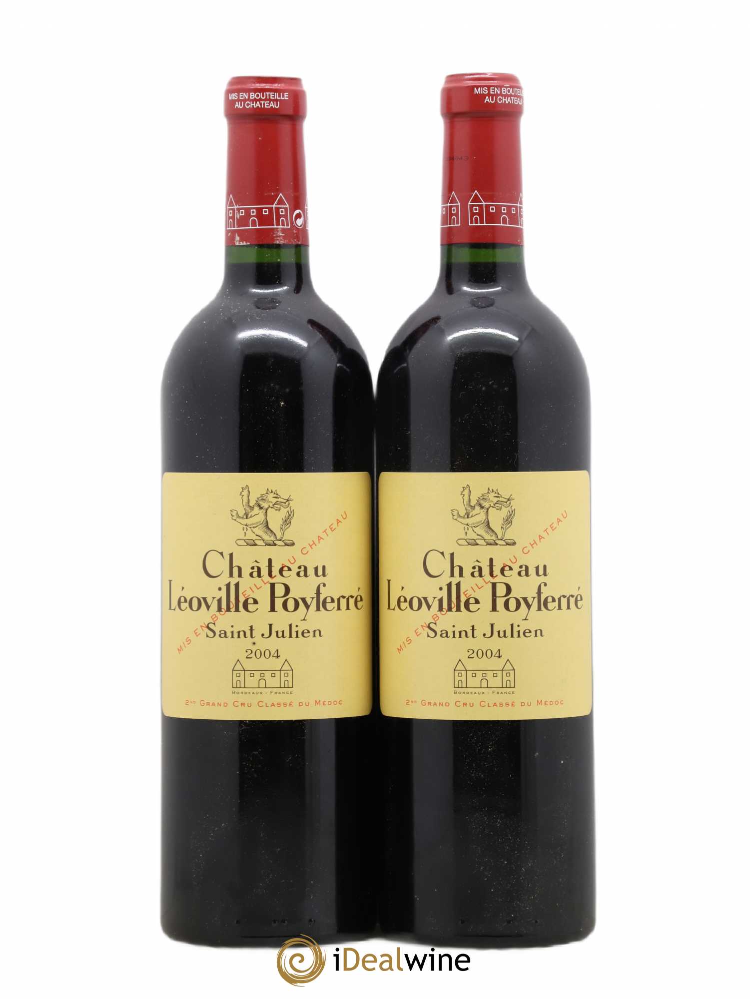 Château Léoville Poyferré 2ème Grand Cru Classé 2004 - Lot de 2 bouteilles - 0
