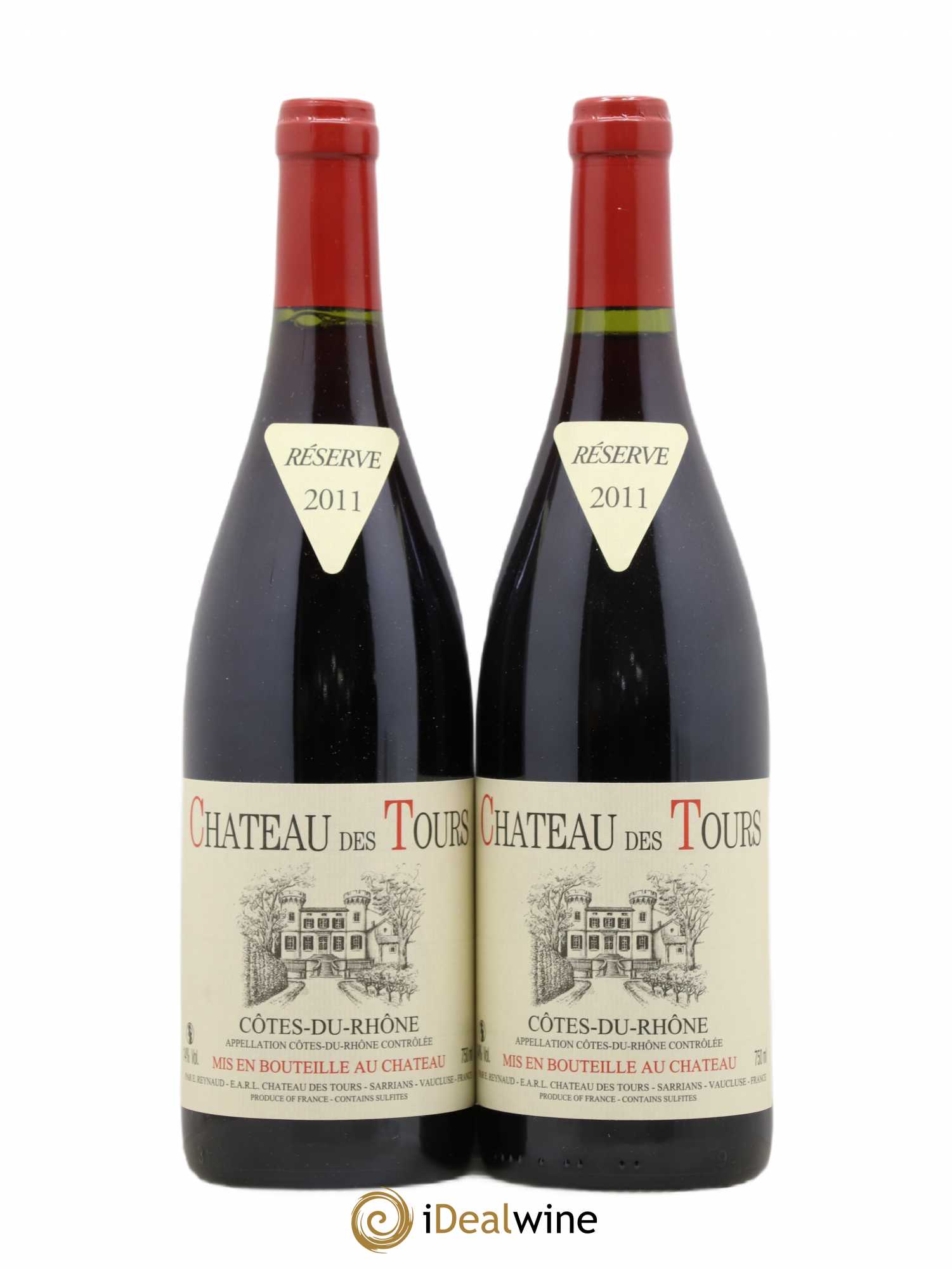 Côtes-du-Rhône Château des Tours Emmanuel Reynaud 2011 - Lot de 2 bouteilles - 0