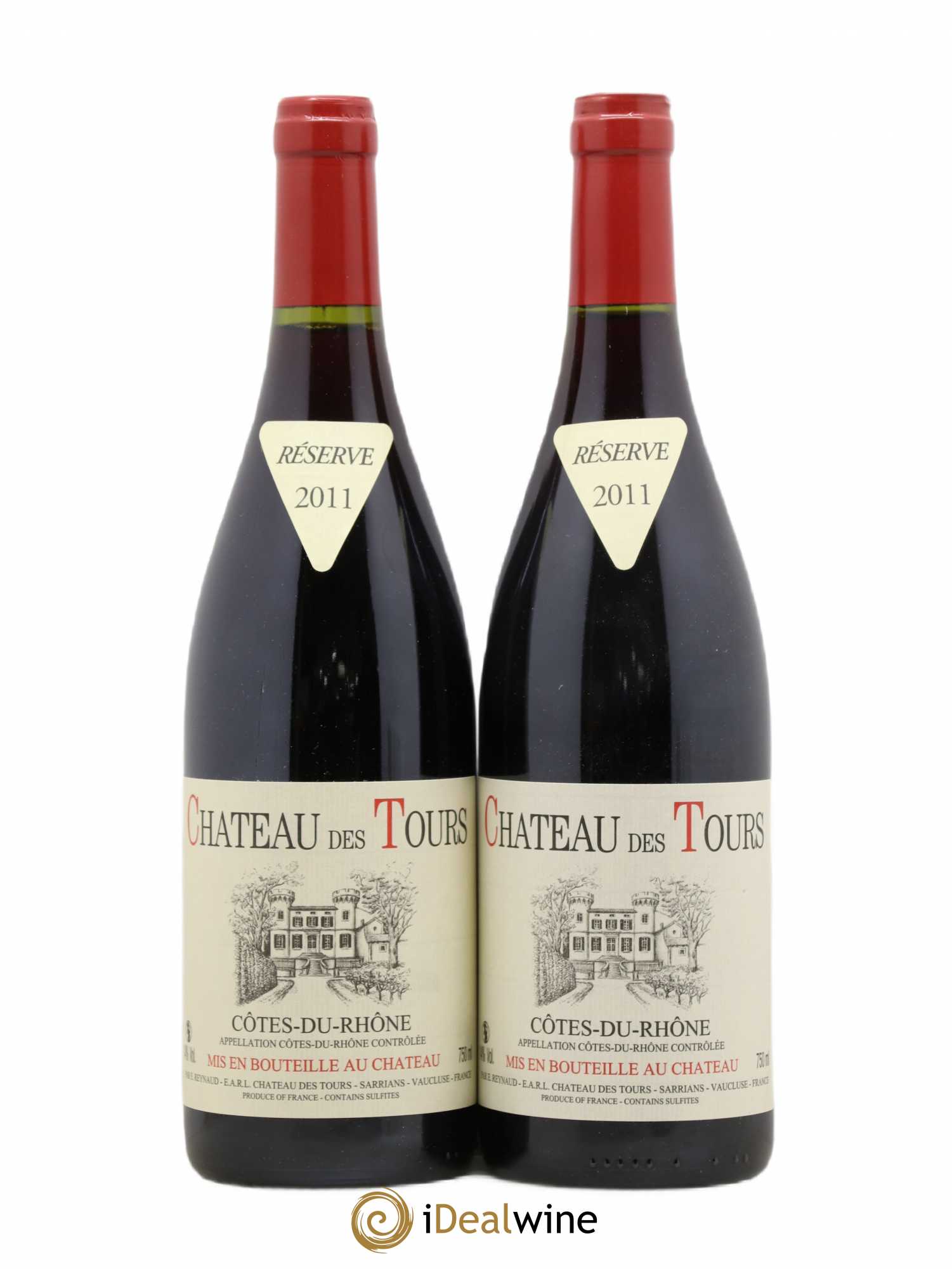 Côtes-du-Rhône Château des Tours Emmanuel Reynaud 2011 - Lot de 2 bouteilles - 0