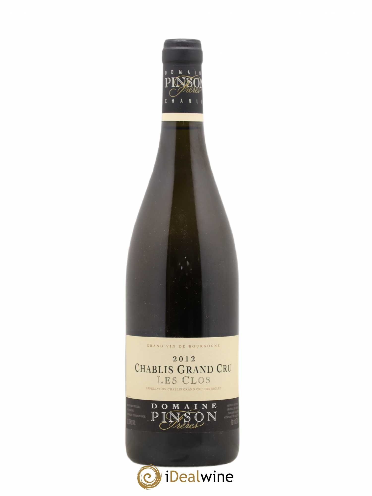 Chablis Grand Cru Les Clos Pinson Frères (Domaine) 2012 - Lot de 1 bouteille - 0