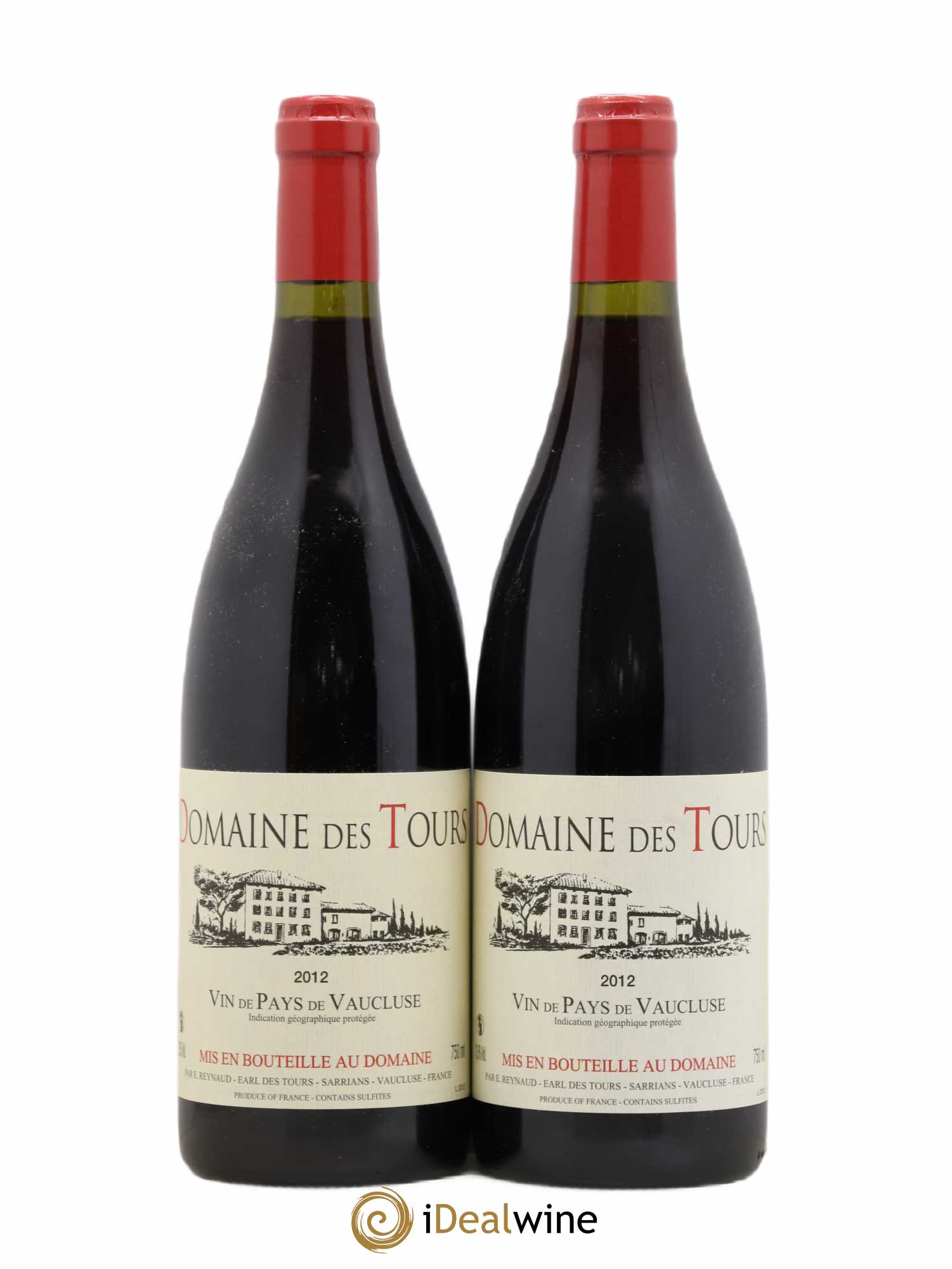 Vaucluse (Vin de Pays de Vaucluse) Domaine des Tours Emmanuel Reynaud 2012 - Lot de 2 bouteilles - 0