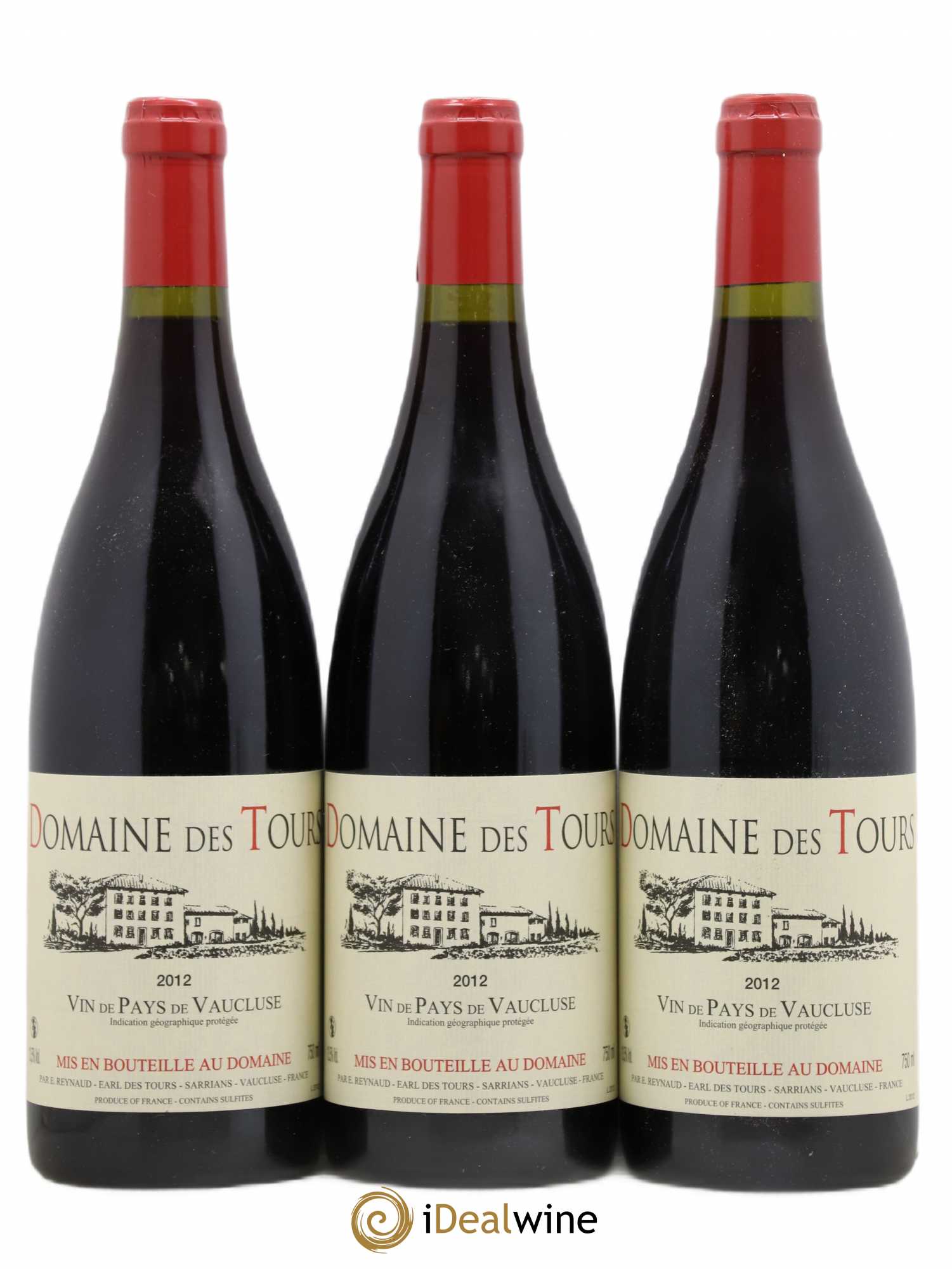 Vaucluse (Vin de Pays de Vaucluse) Domaine des Tours Emmanuel Reynaud 2012 - Lotto di 3 bottiglie - 0