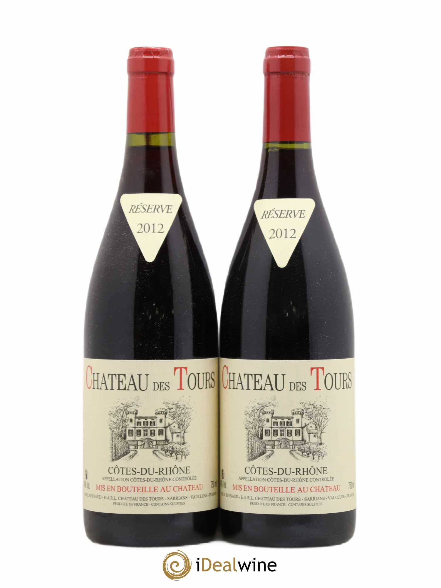 Côtes-du-Rhône Château des Tours Emmanuel Reynaud 2012 - Lot de 2 bouteilles - 0