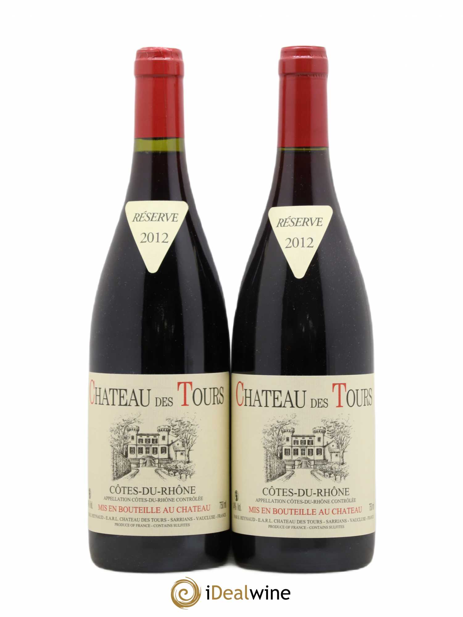 Côtes-du-Rhône Château des Tours Emmanuel Reynaud 2012 - Lot de 2 bouteilles - 0