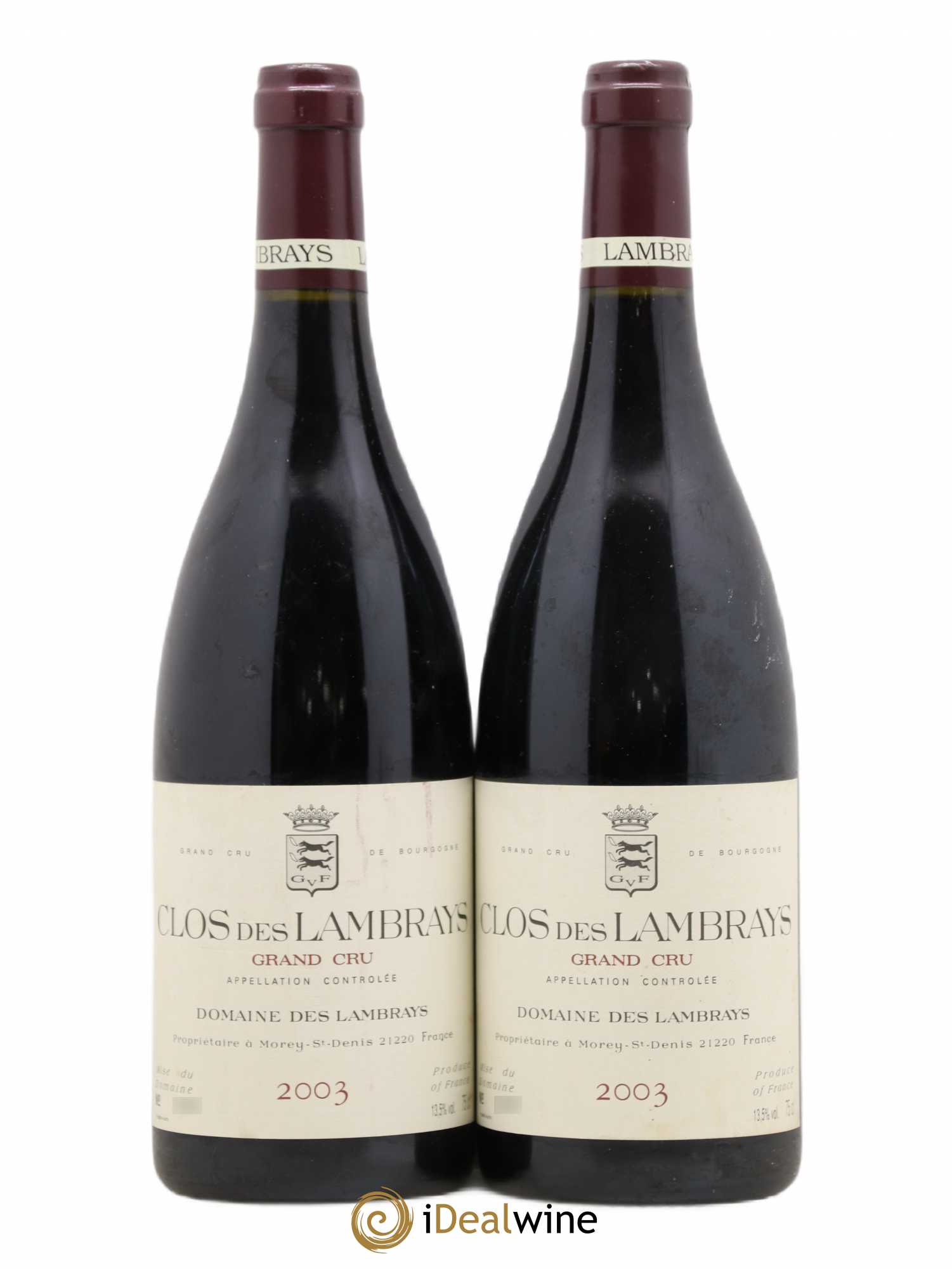 Clos des Lambrays Grand Cru Domaine des Lambrays 2003 - Lot de 2 bouteilles - 0