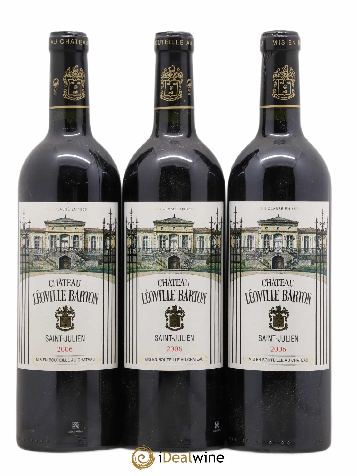 Château Léoville Barton 2ème Grand Cru Classé 2006 - Lot de 3 bouteilles - 0