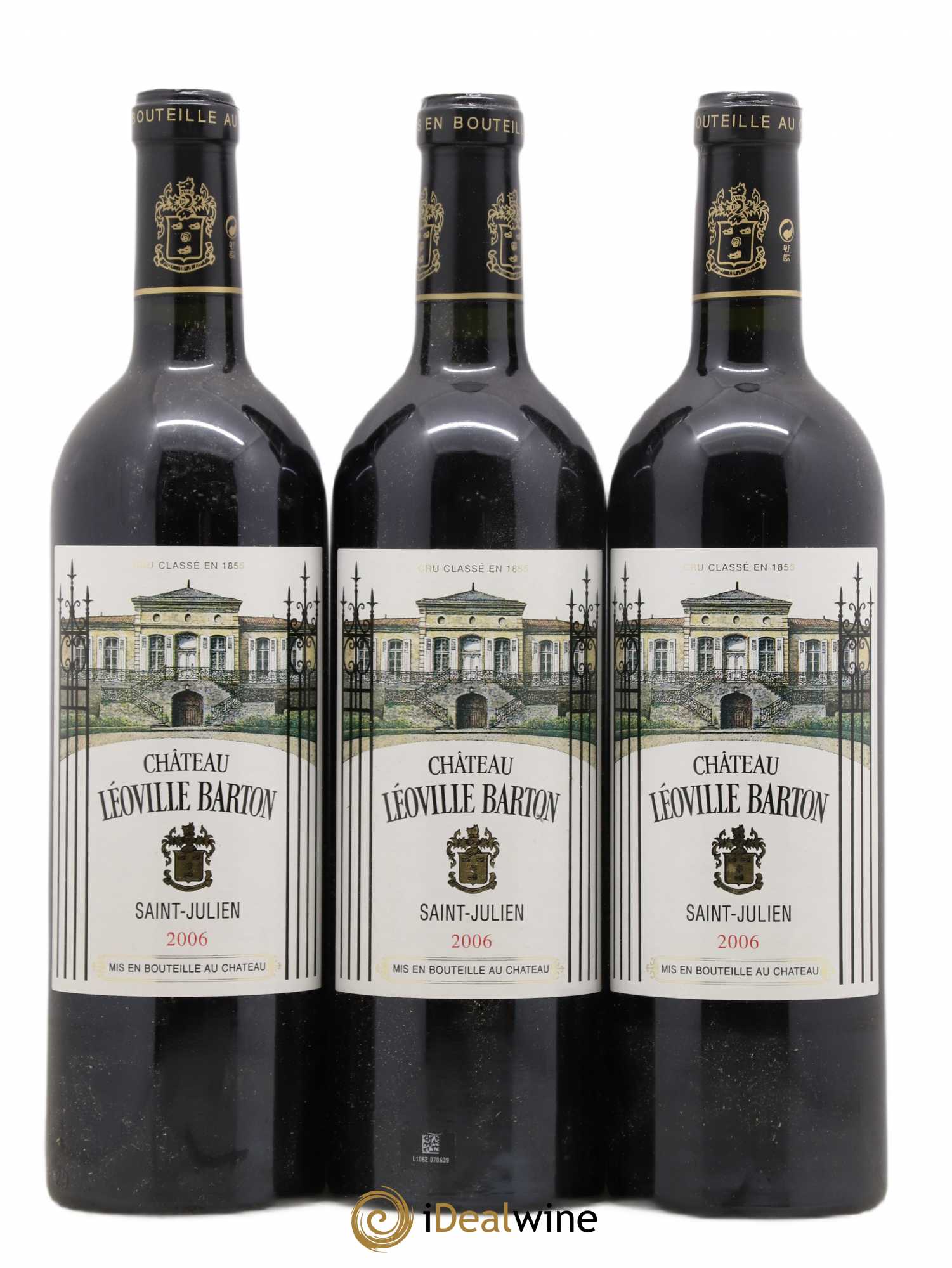 Château Léoville Barton 2ème Grand Cru Classé 2006 - Lot de 3 bouteilles - 0