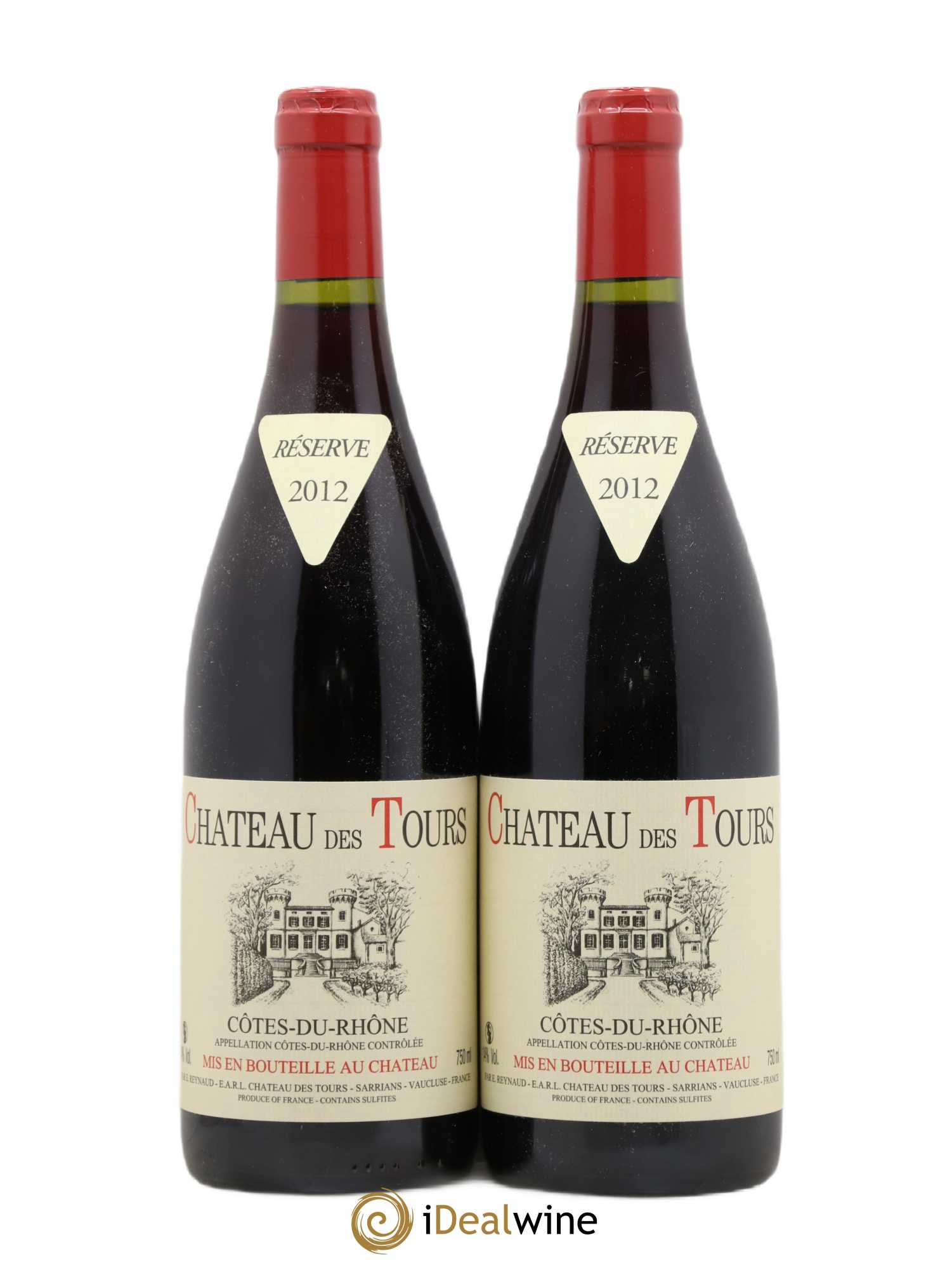 Côtes-du-Rhône Château des Tours Emmanuel Reynaud 2012 - Lot de 2 bouteilles - 0