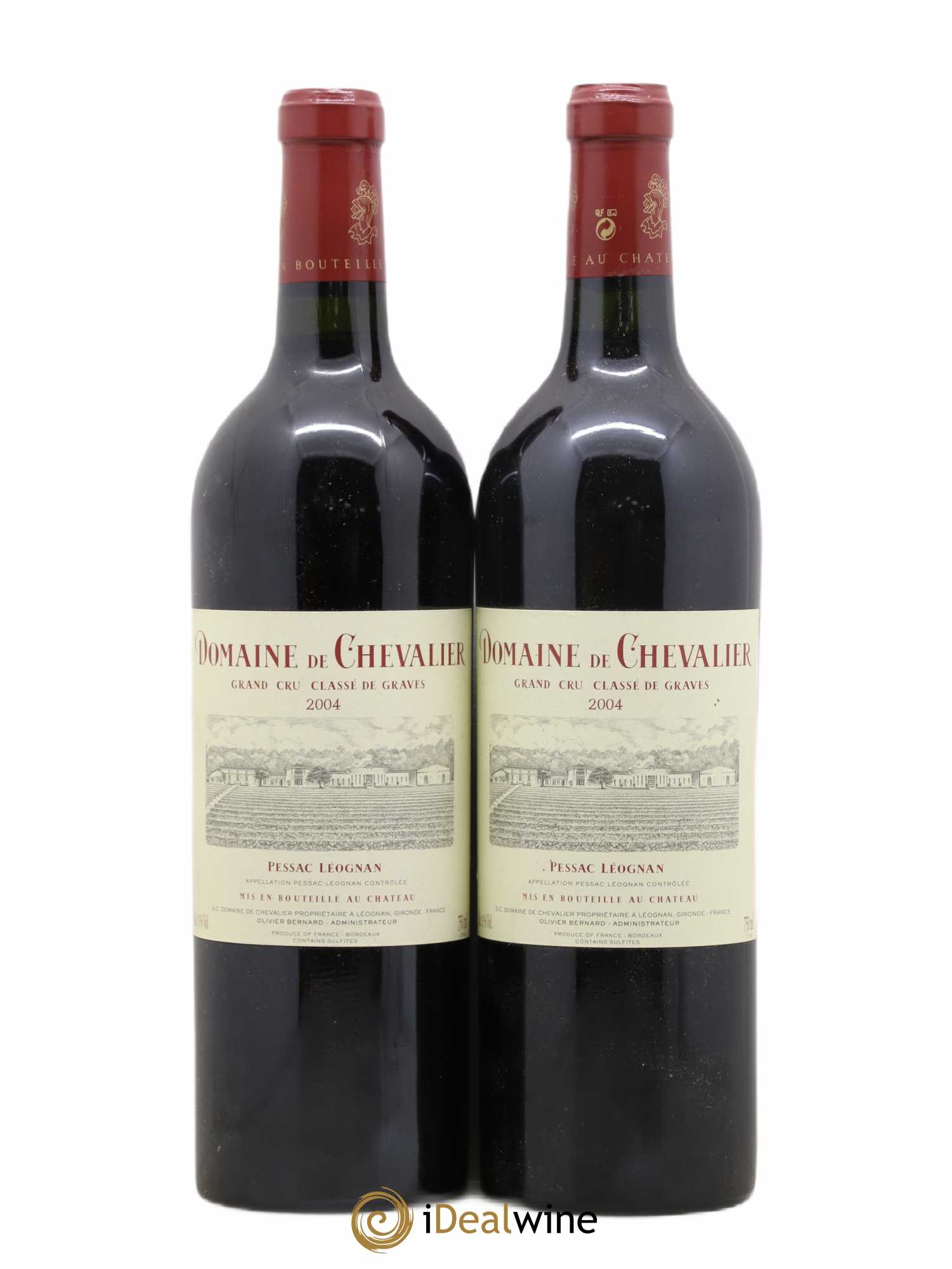 Domaine de Chevalier Cru Classé de Graves 2004 - Lot de 2 bouteilles - 0