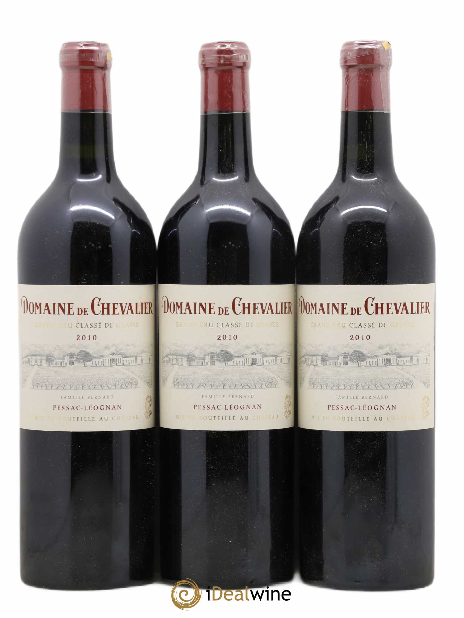Domaine de Chevalier Cru Classé de Graves 2010 - Lot de 3 bouteilles - 0