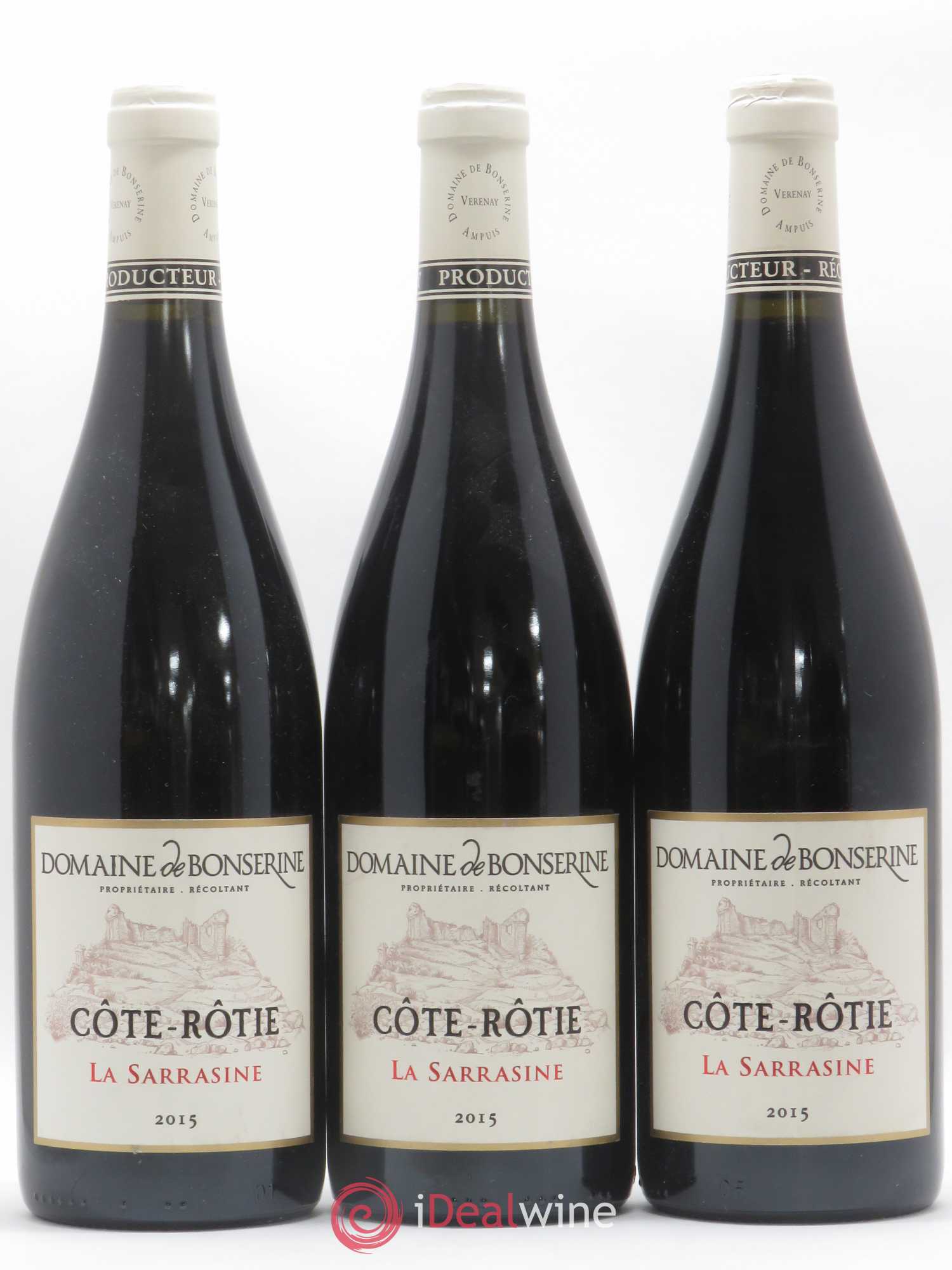 Côte-Rôtie La Sarrasine Bonserine (Domaine de) 2015 - Lot de 3 bouteilles - 0