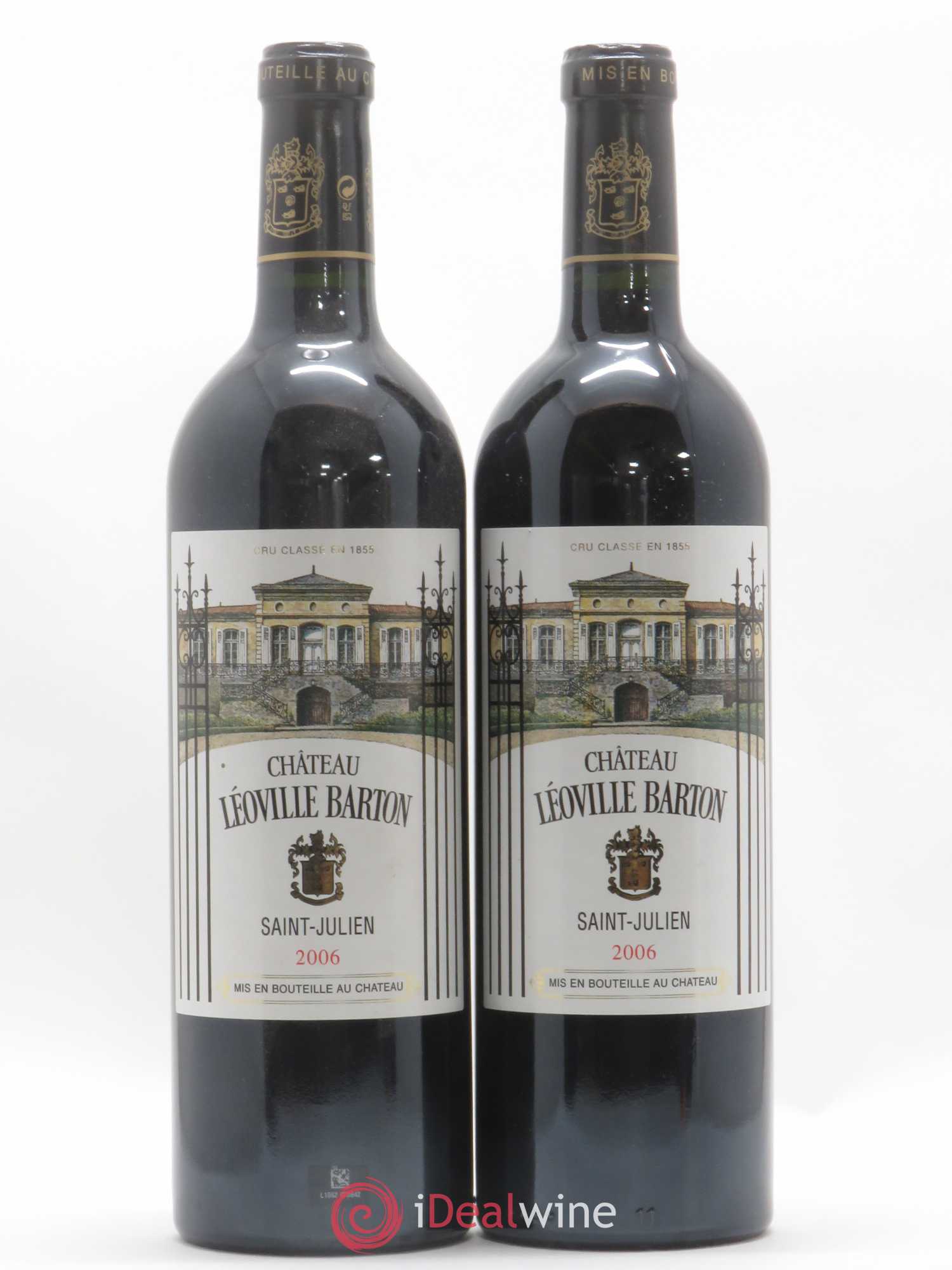 Château Léoville Barton 2ème Grand Cru Classé 2006 - Lot de 2 bouteilles - 0