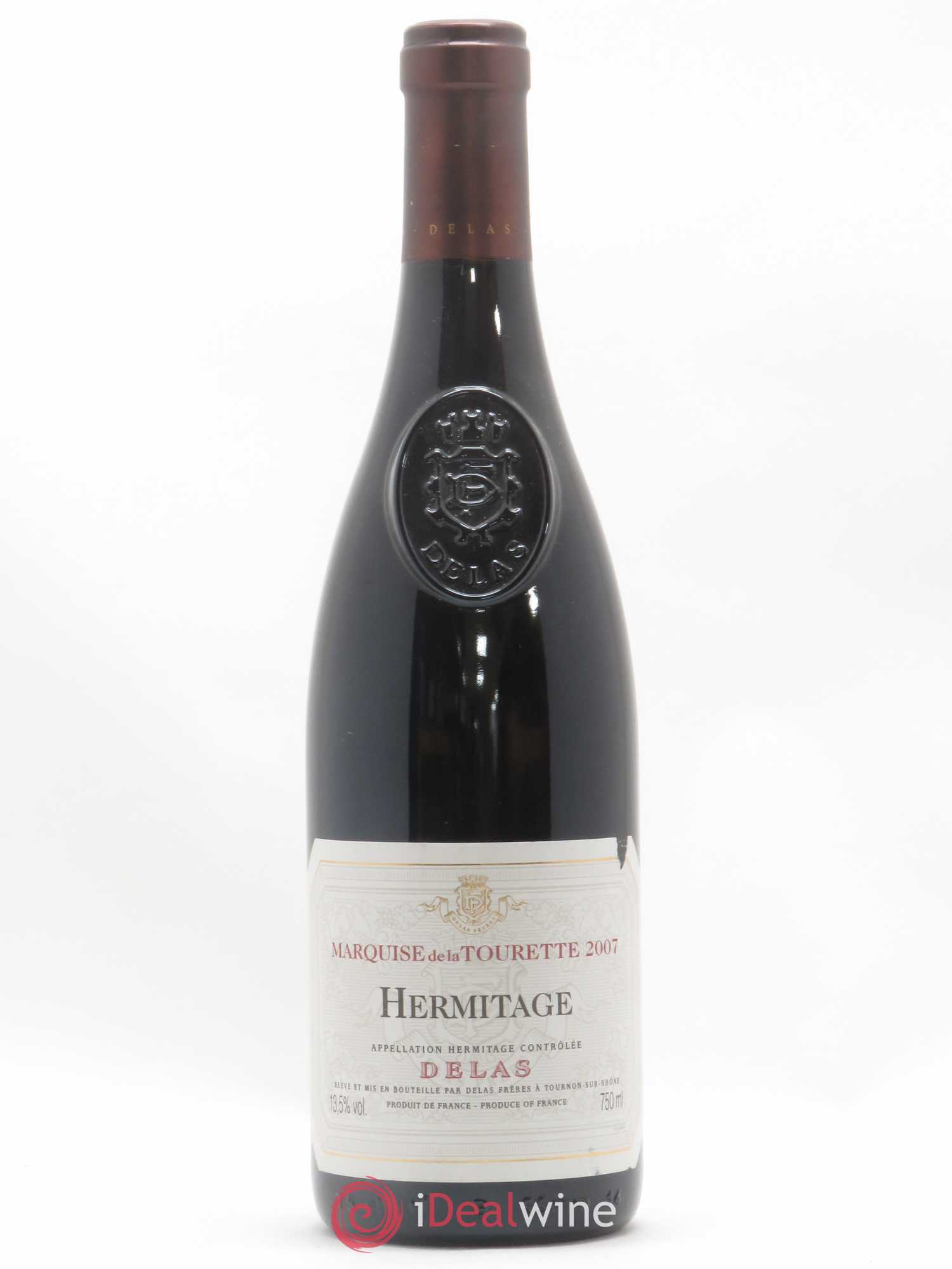 Hermitage Marquise de la Tourette Delas Frères 2007 - Lot de 1 bouteille - 0