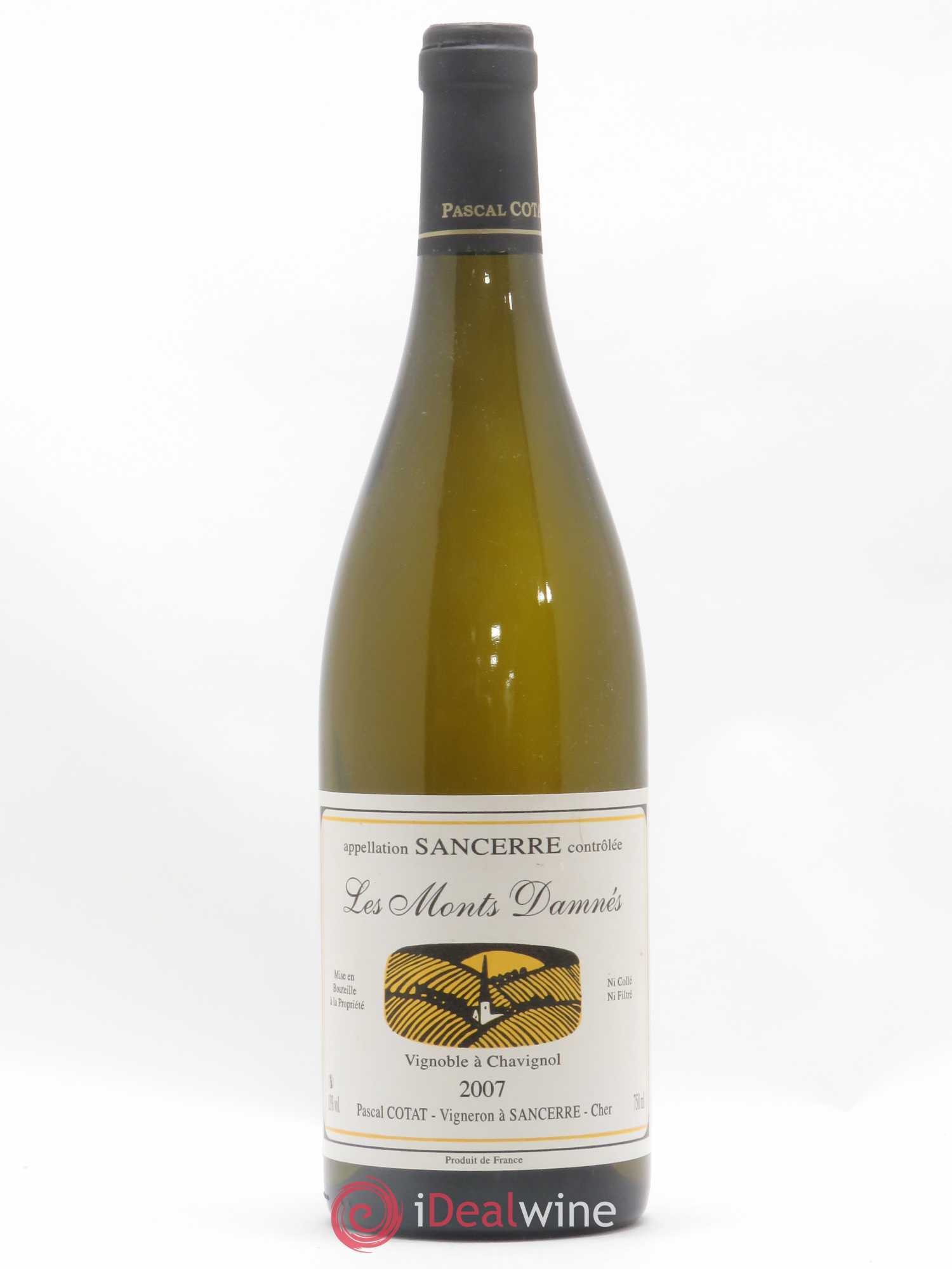 Sancerre Les Monts Damnés Pascal Cotat 2007 - Lot de 1 bouteille - 0