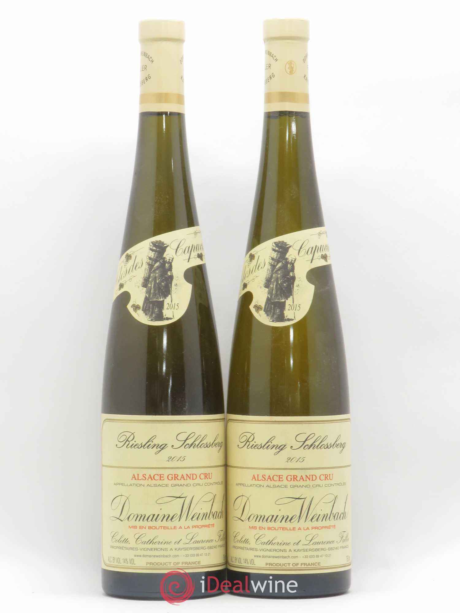 Alsace Grand Cru Schlossberg Riesling Weinbach (Domaine) 2015 - Posten von 2 Flaschen - 0