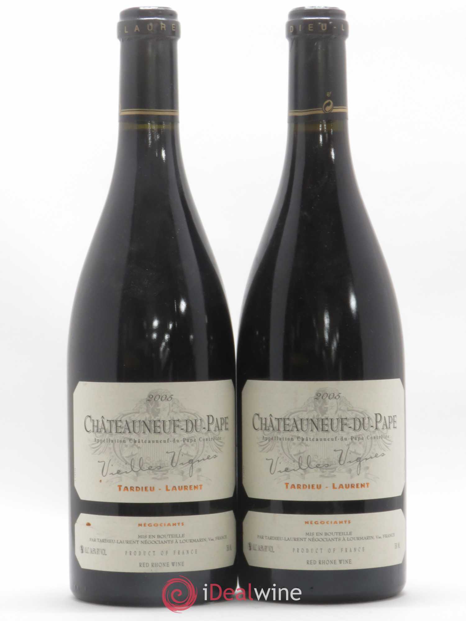 Châteauneuf-du-Pape Tardieu-Laurent Vieilles vignes Famille Tardieu 2005 - Lot de 2 bouteilles - 0